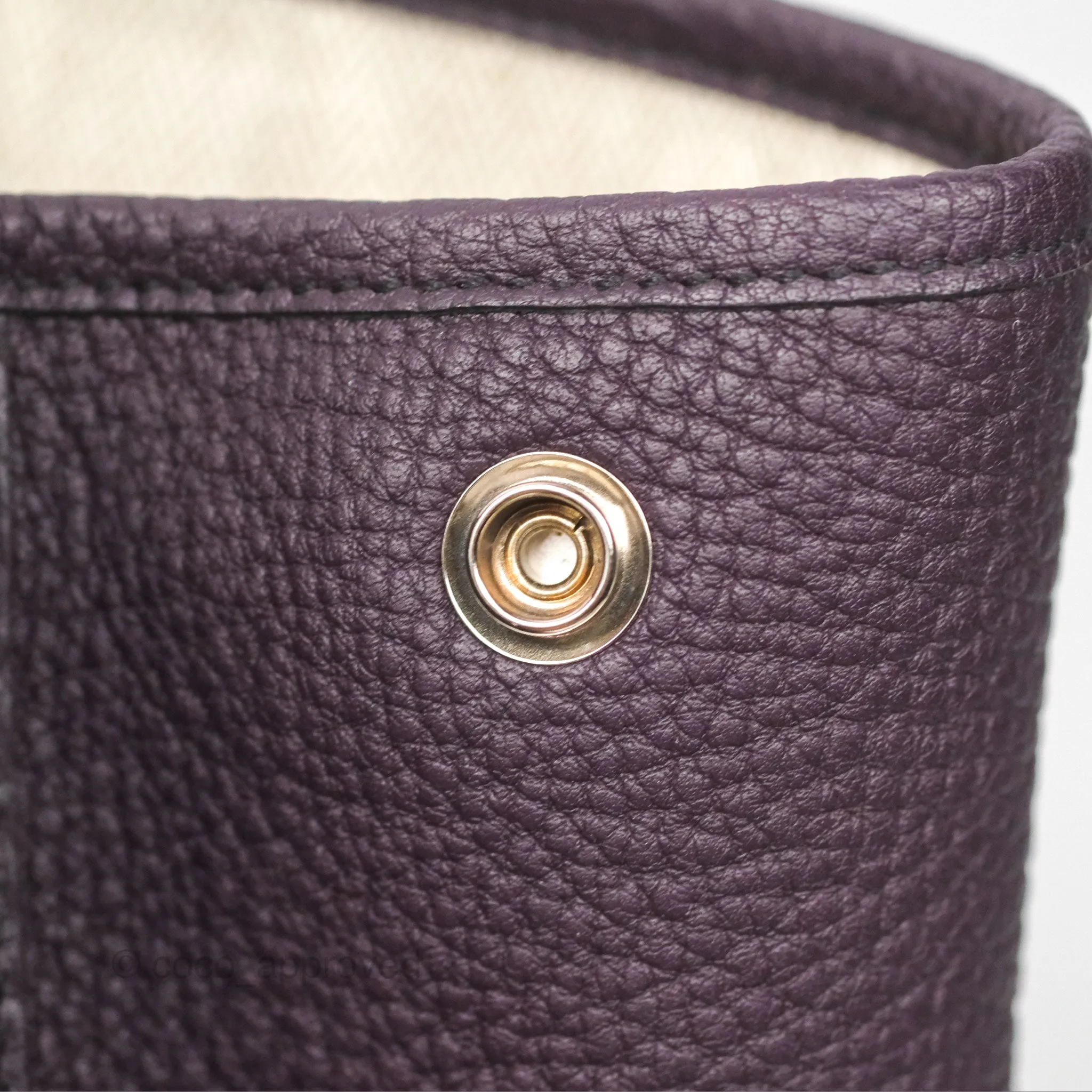 Hermes Garden Party 36 Veau Negonda 59 Raisin Palladium Hardware