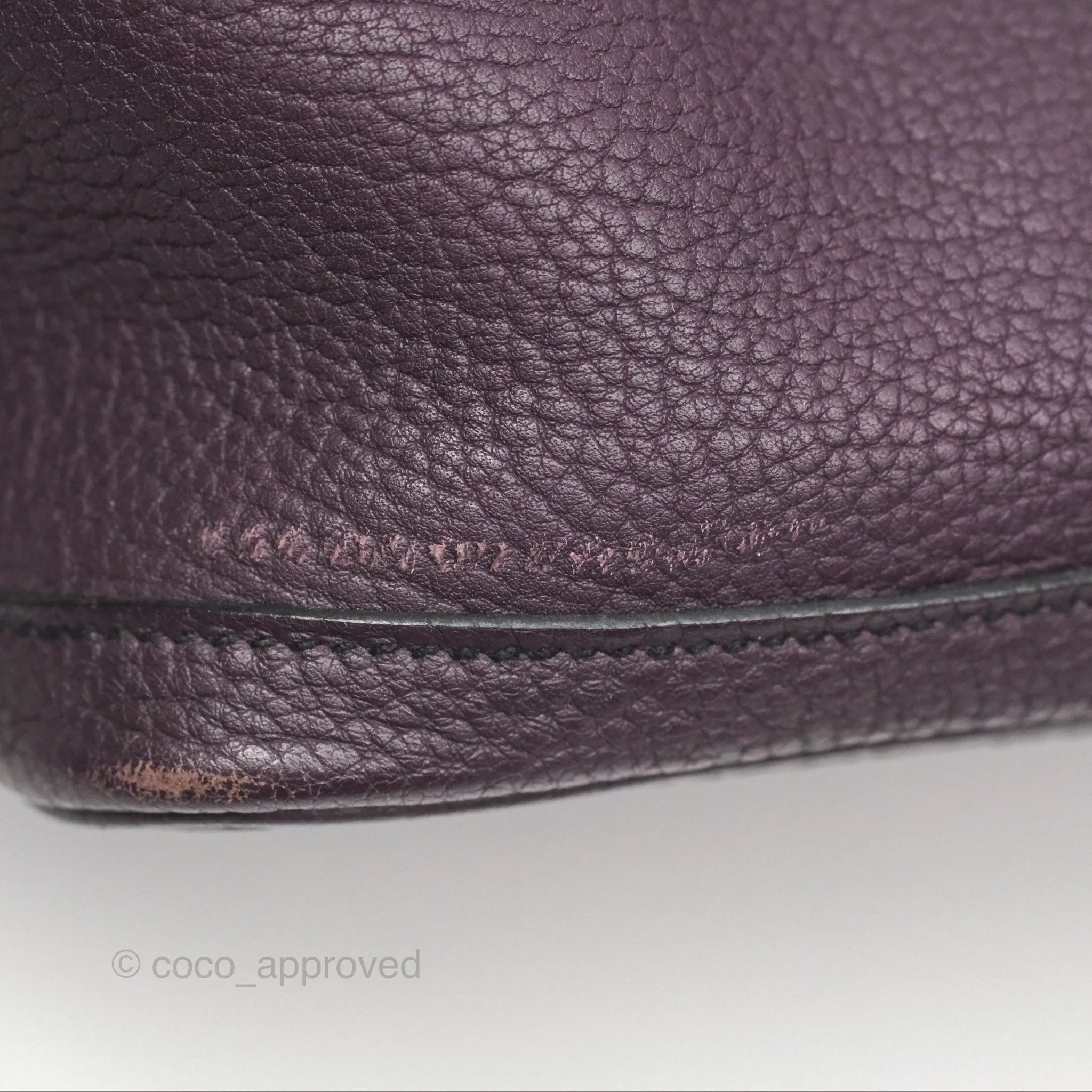 Hermes Garden Party 36 Veau Negonda 59 Raisin Palladium Hardware