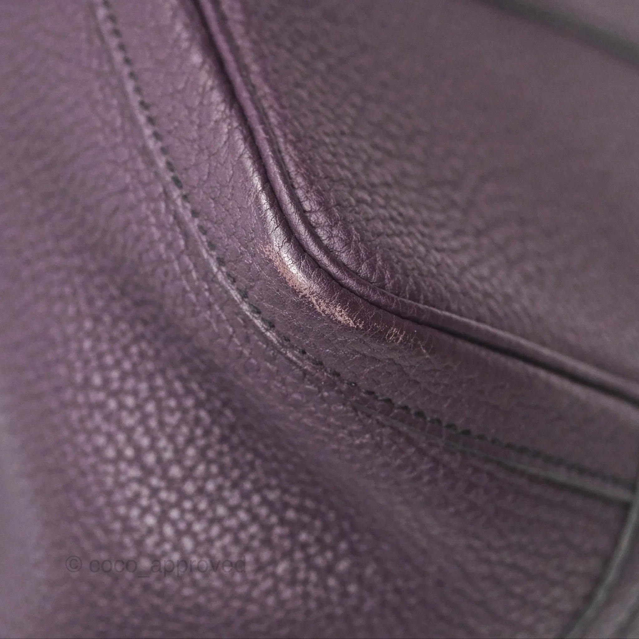 Hermes Garden Party 36 Veau Negonda 59 Raisin Palladium Hardware