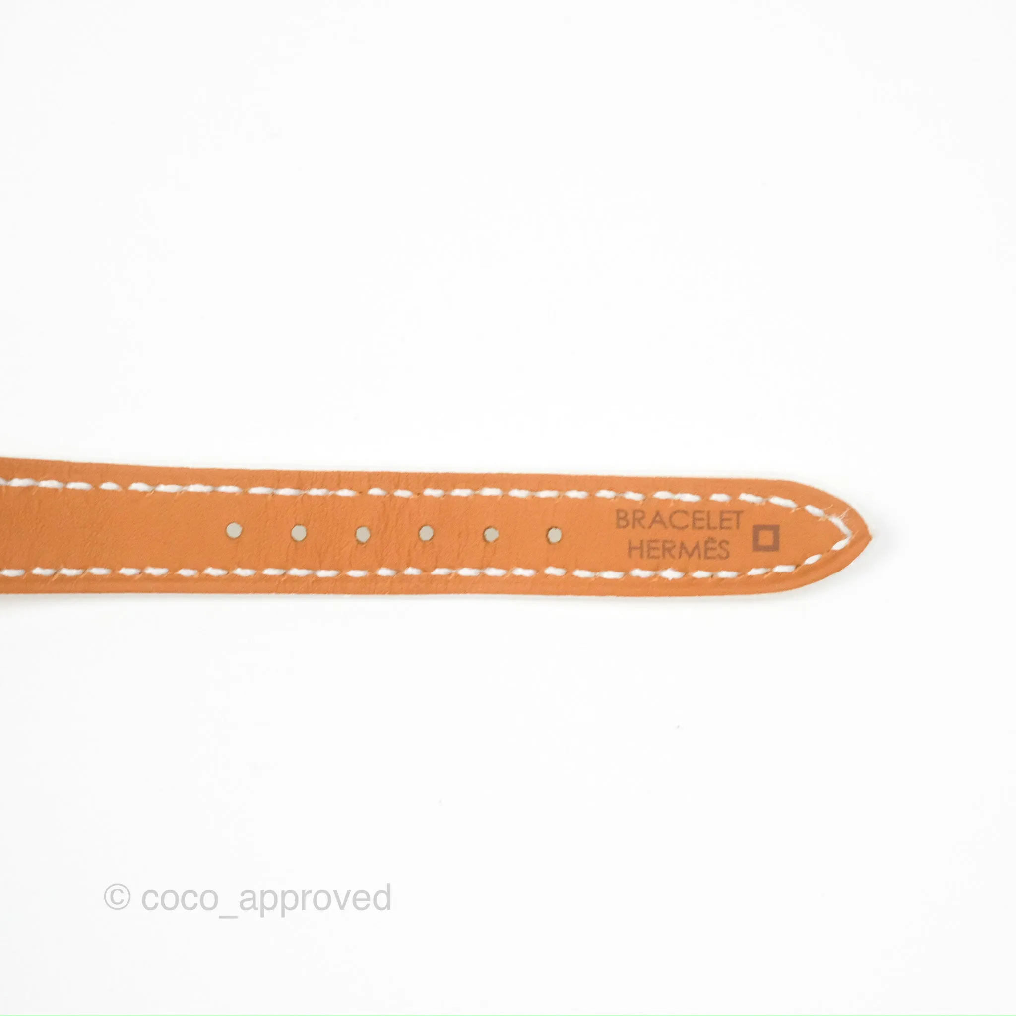 Hermes Heure H Watch Mini Diamonds White Mother-of-pearl White Alligator Leather