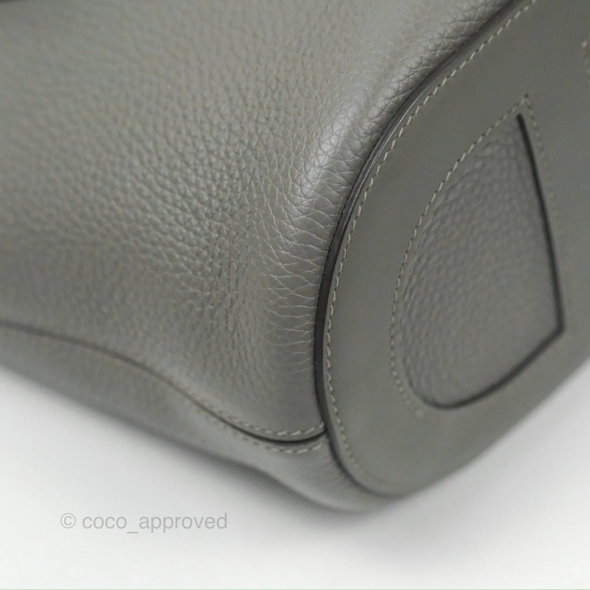 Hermes In-The-Loop 18 Gris Meyer 0L Clemence Gold Hardware