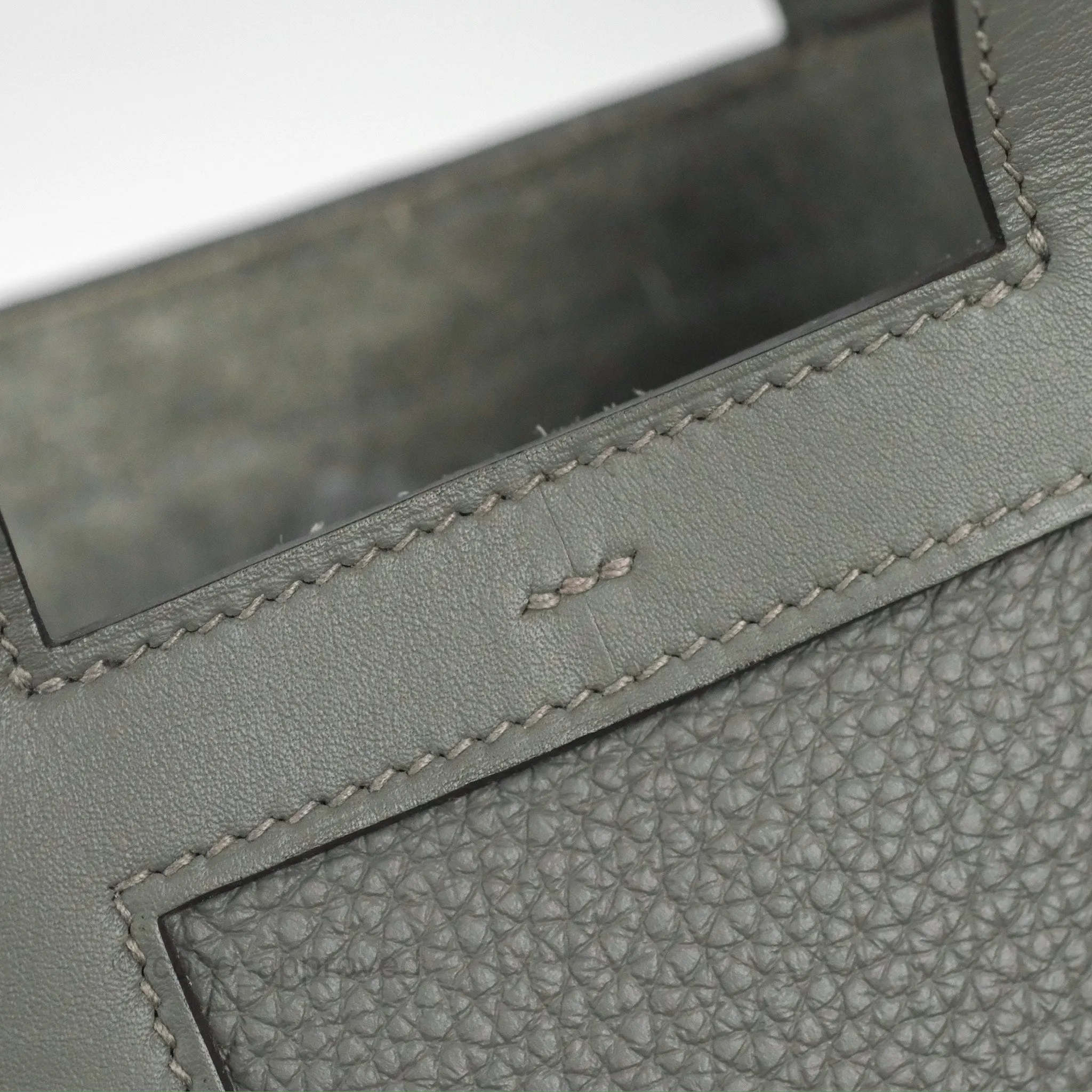 Hermes In-The-Loop 18 Gris Meyer 0L Clemence Gold Hardware