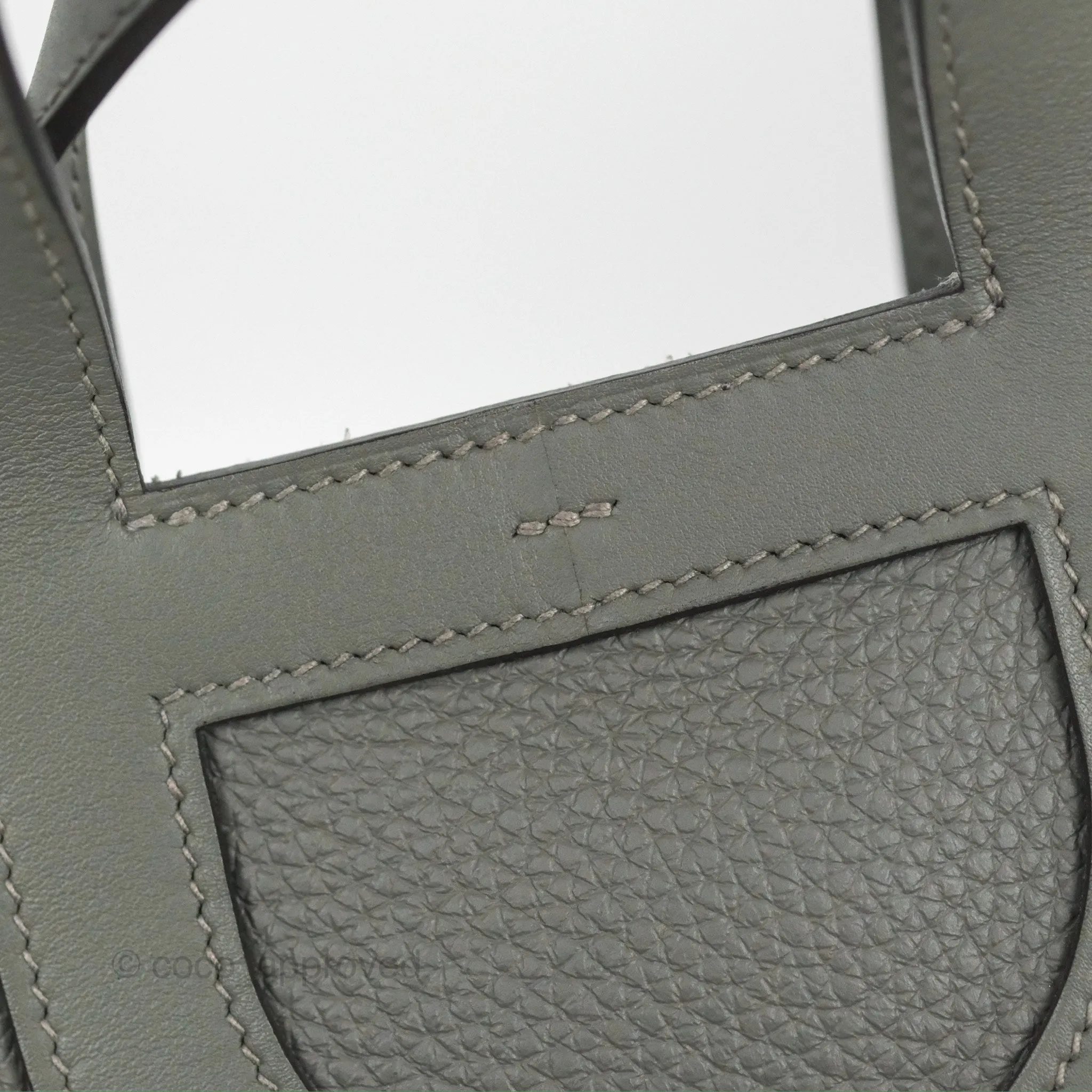 Hermes In-The-Loop 18 Gris Meyer 0L Clemence Gold Hardware
