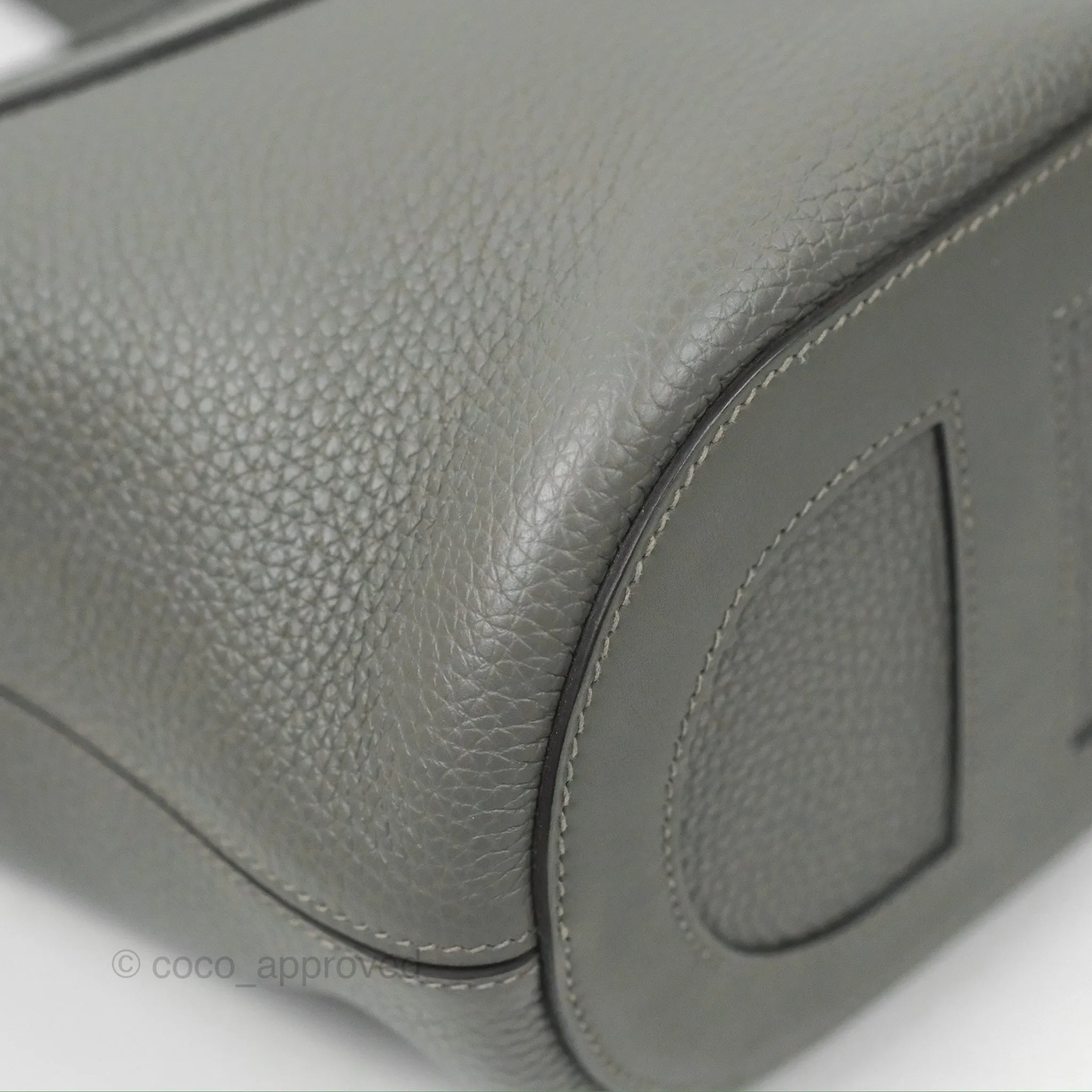 Hermes In-The-Loop 18 Gris Meyer 0L Clemence Gold Hardware