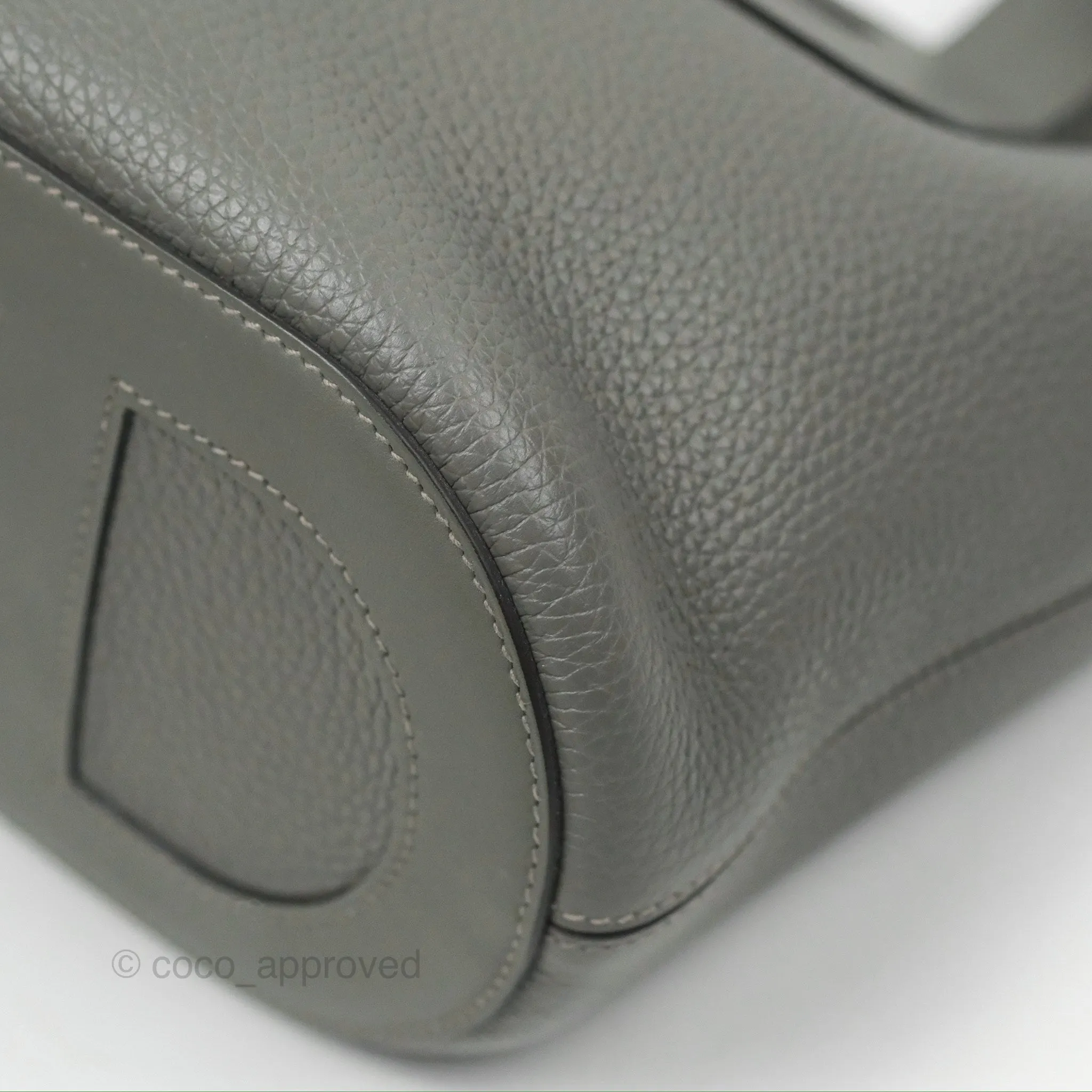 Hermes In-The-Loop 18 Gris Meyer 0L Clemence Gold Hardware