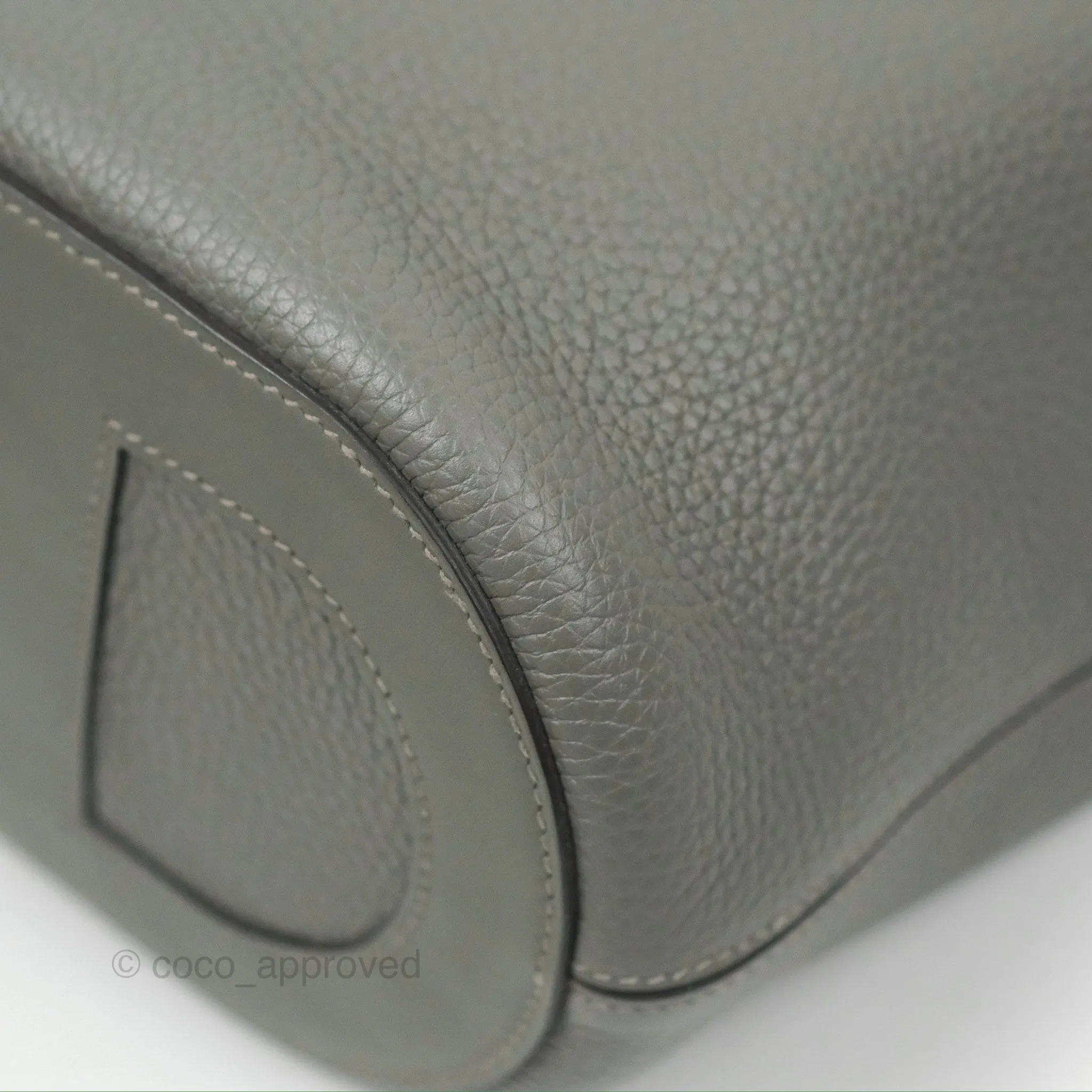 Hermes In-The-Loop 18 Gris Meyer 0L Clemence Gold Hardware