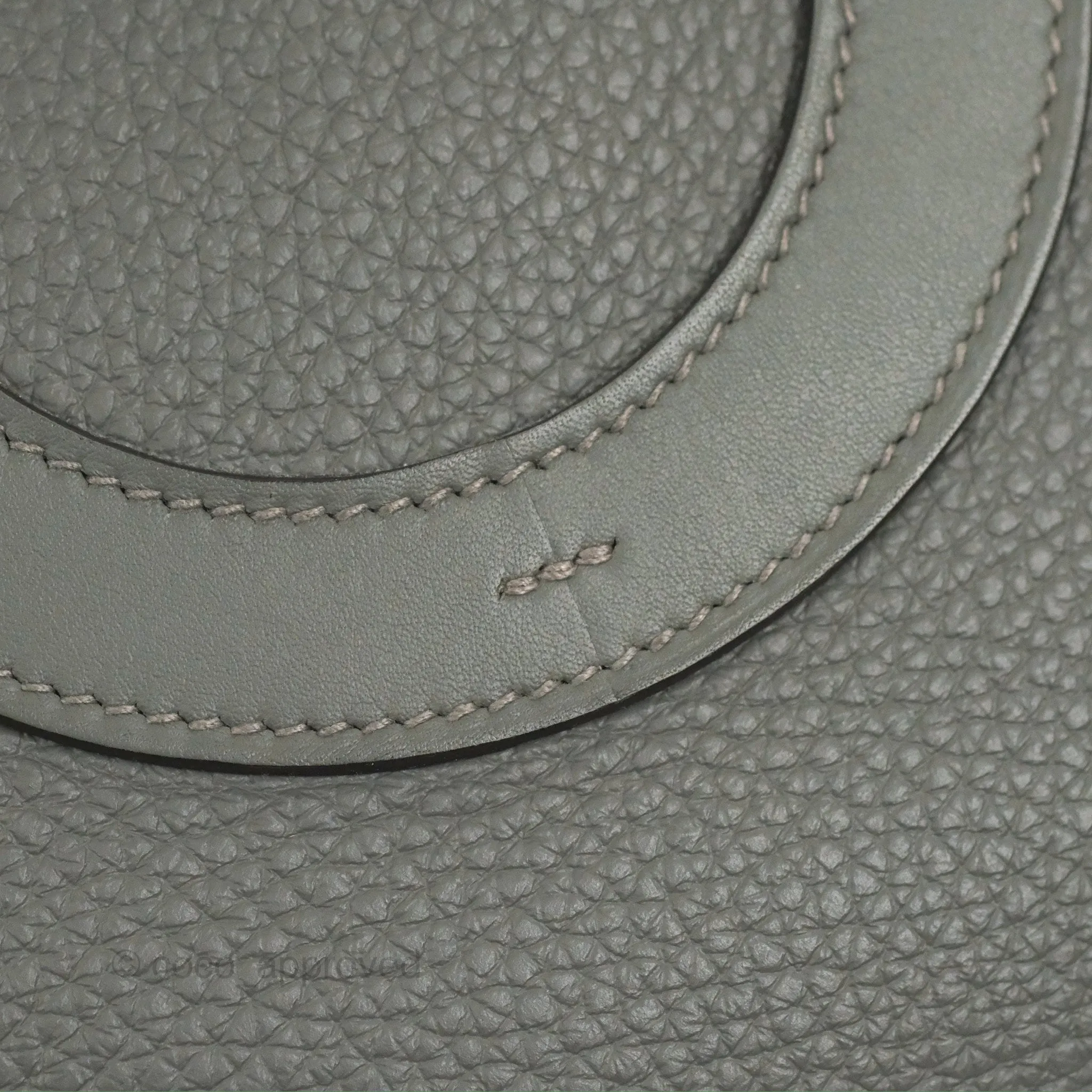 Hermes In-The-Loop 18 Gris Meyer 0L Clemence Gold Hardware