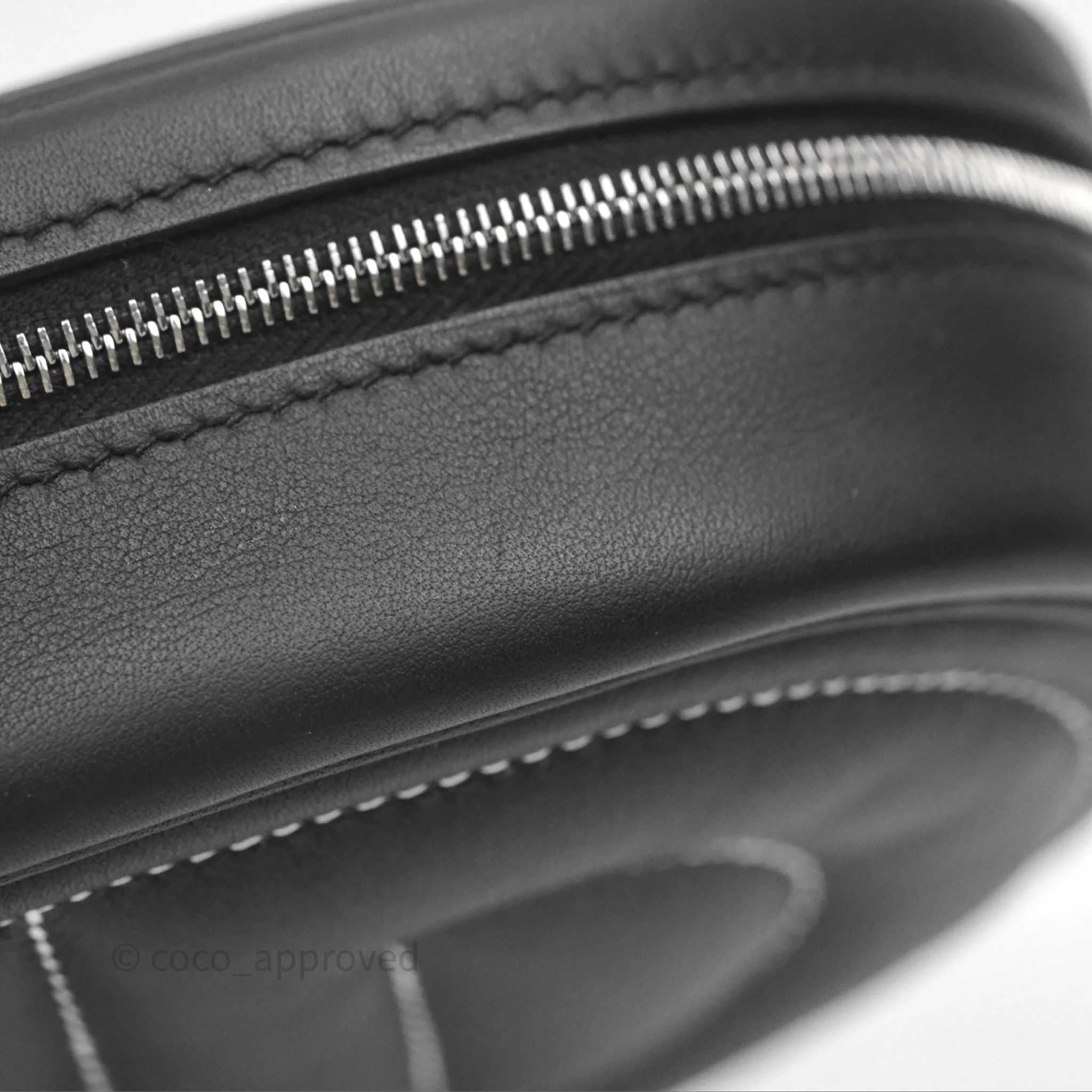 Hermes In-The-Loop Belt Bag Noir 89 Swift Palladium Hardware