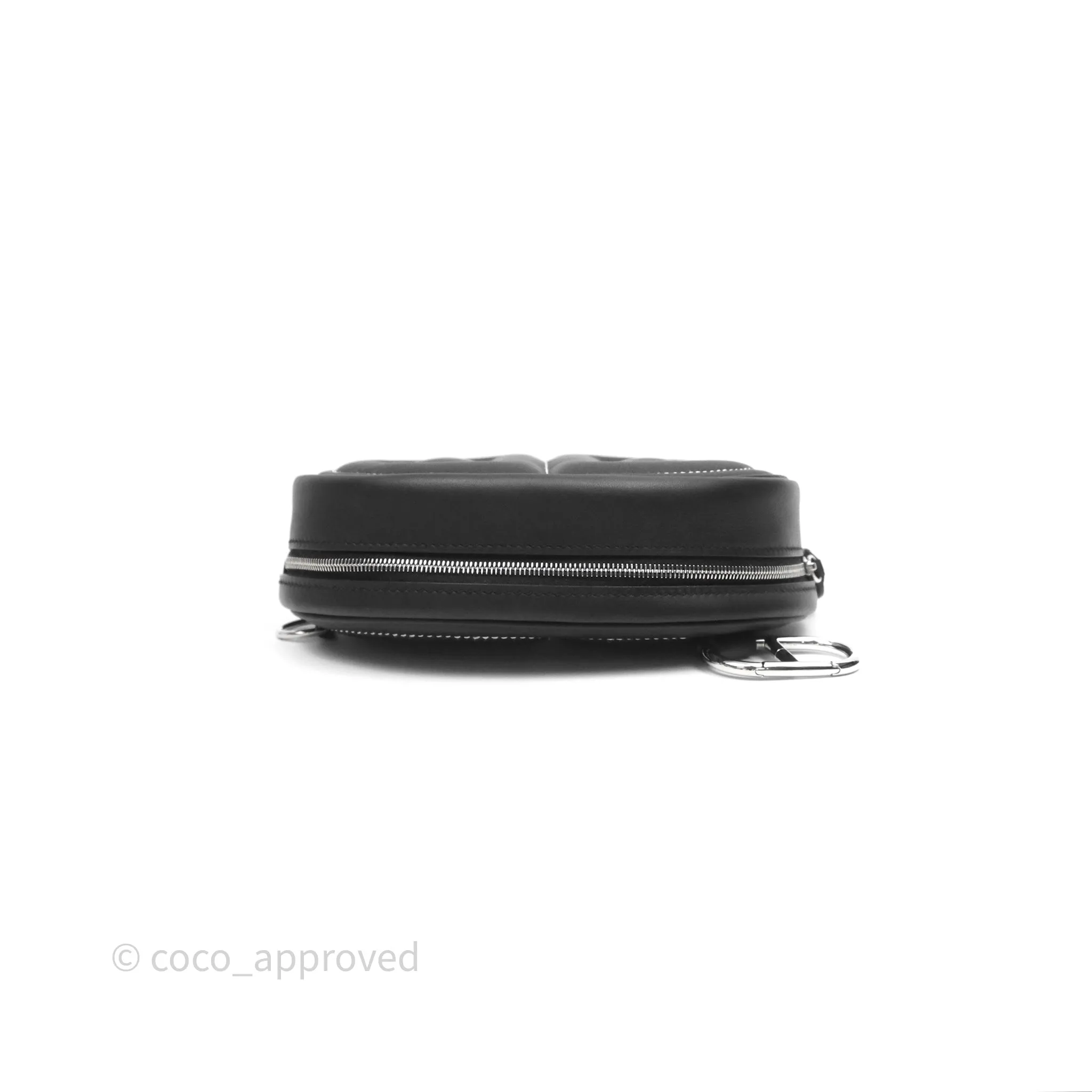 Hermes In-The-Loop Belt Bag Noir 89 Swift Palladium Hardware