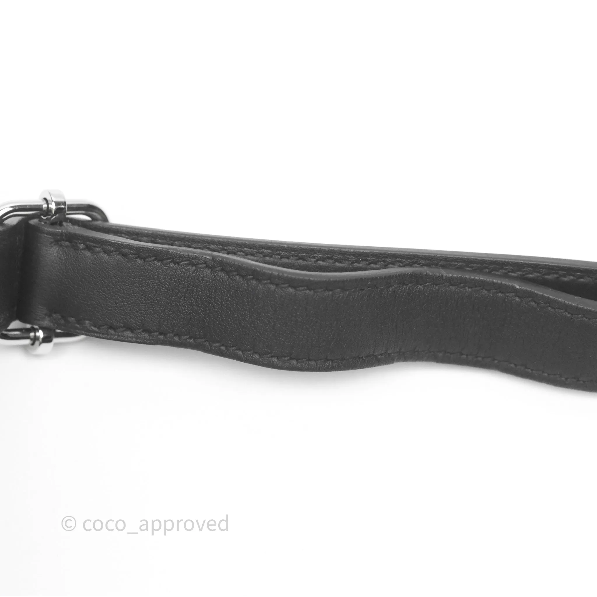 Hermes In-The-Loop Belt Bag Noir 89 Swift Palladium Hardware