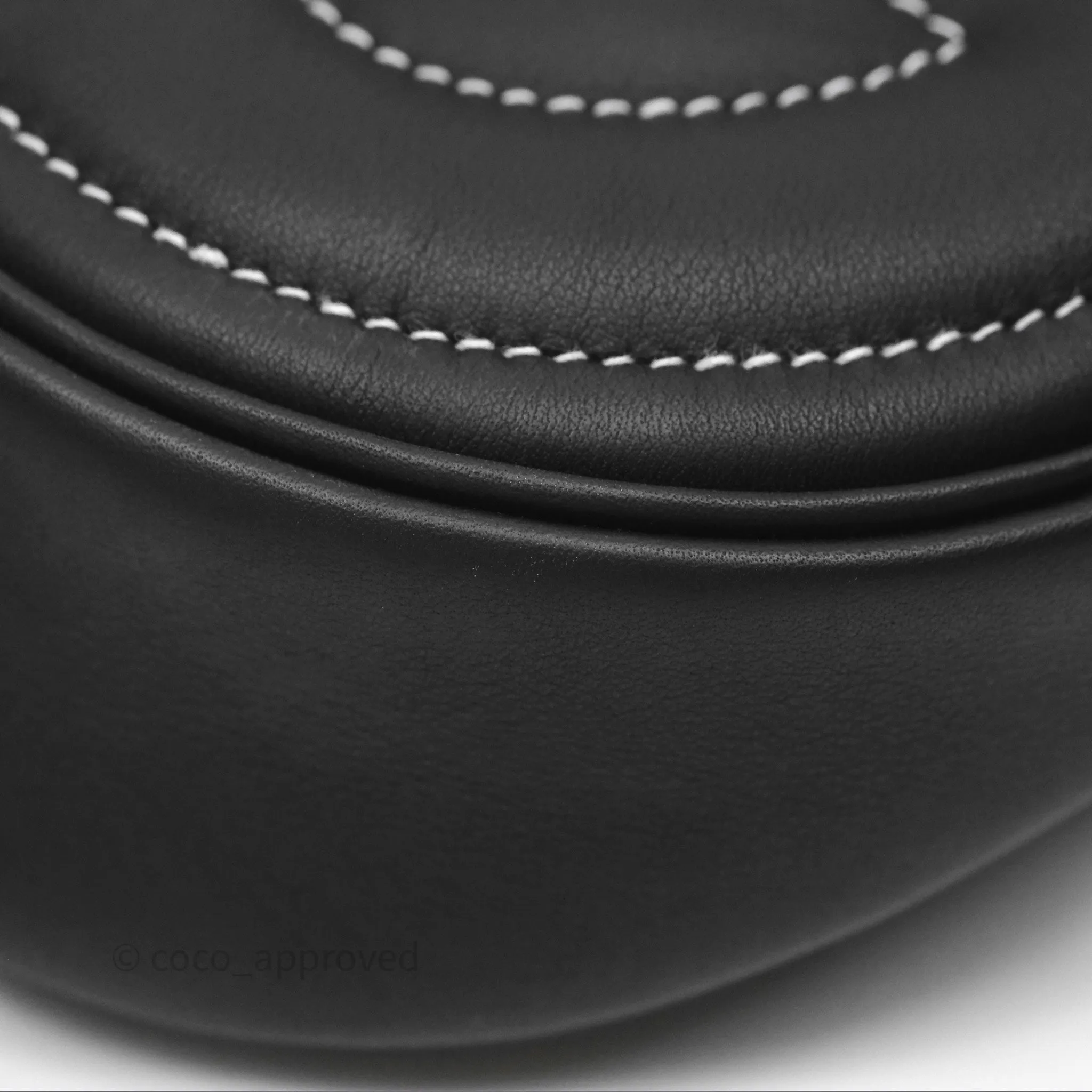 Hermes In-The-Loop Belt Bag Noir 89 Swift Palladium Hardware