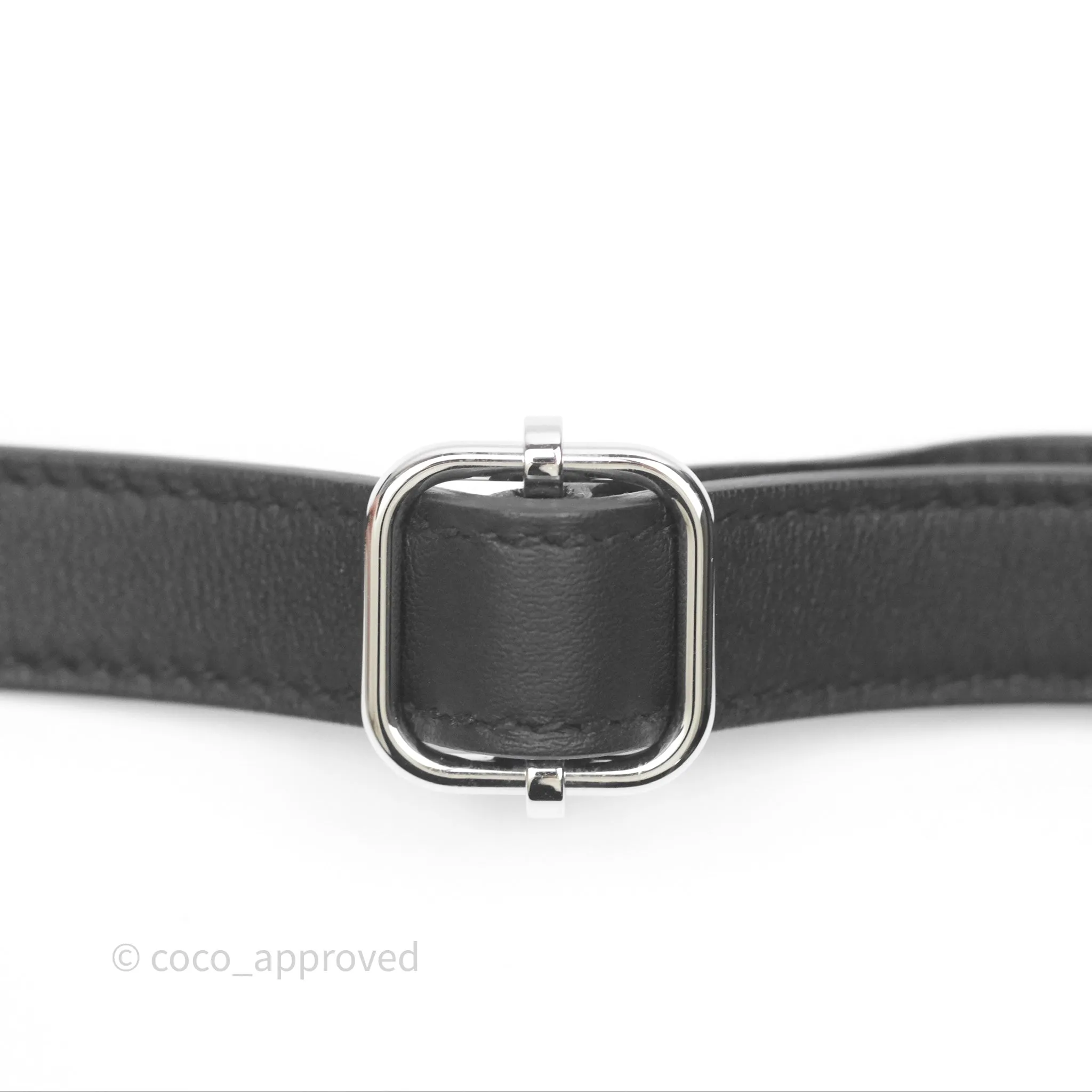 Hermes In-The-Loop Belt Bag Noir 89 Swift Palladium Hardware