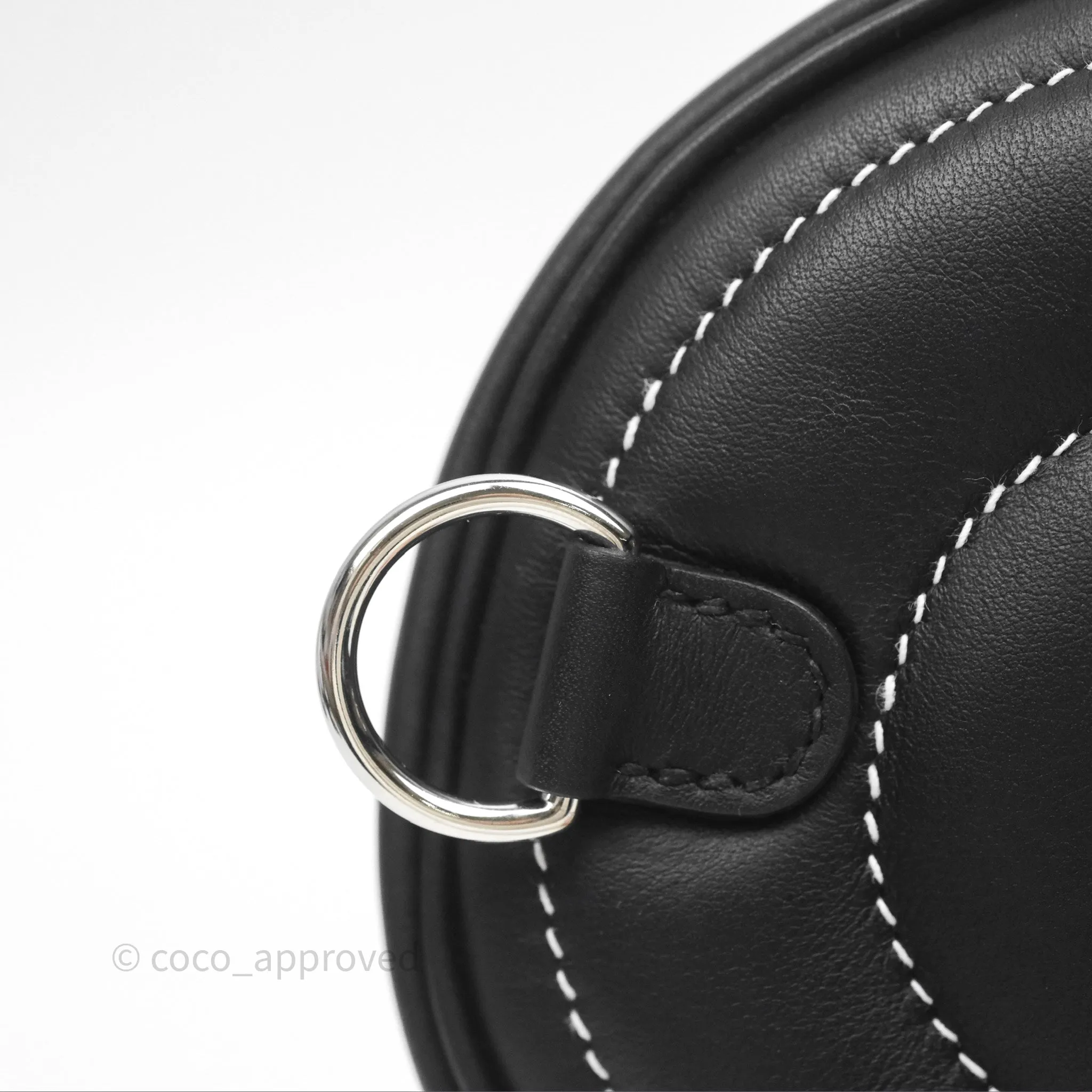 Hermes In-The-Loop Belt Bag Noir 89 Swift Palladium Hardware