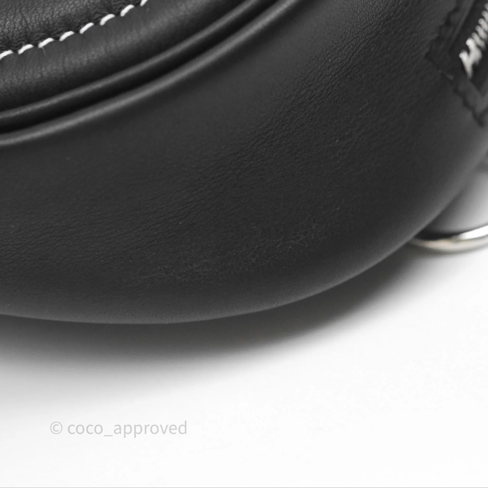 Hermes In-The-Loop Belt Bag Noir 89 Swift Palladium Hardware
