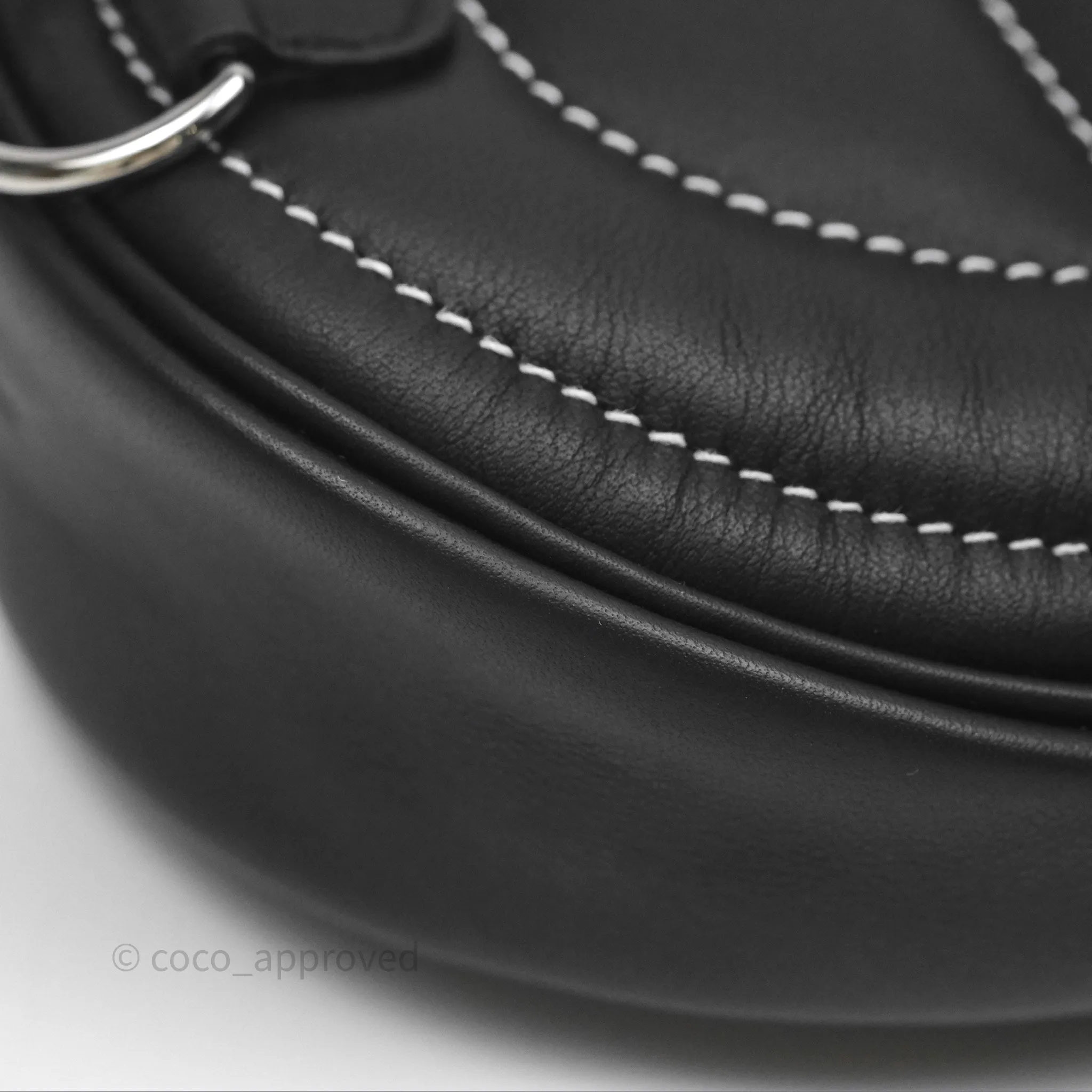 Hermes In-The-Loop Belt Bag Noir 89 Swift Palladium Hardware