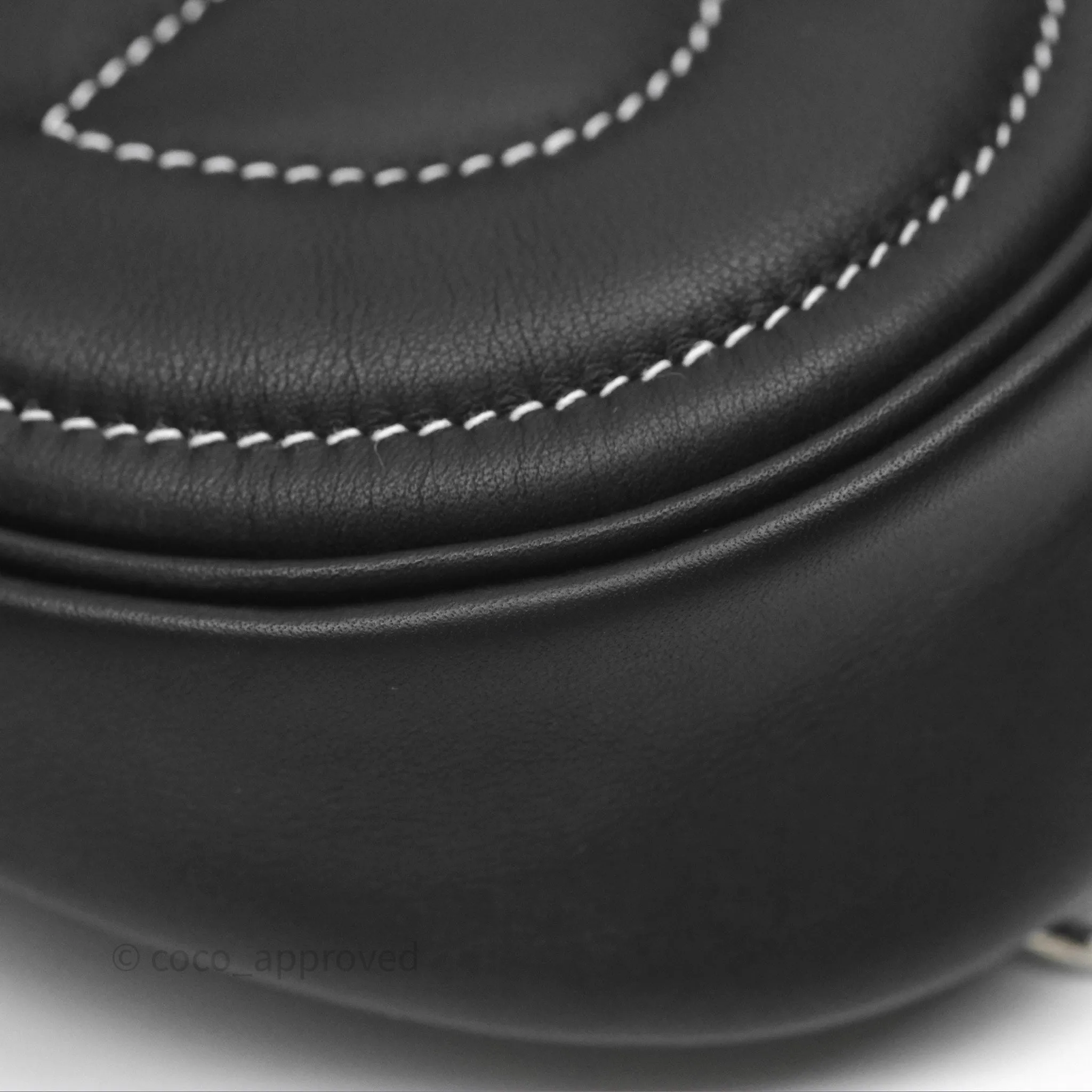 Hermes In-The-Loop Belt Bag Noir 89 Swift Palladium Hardware