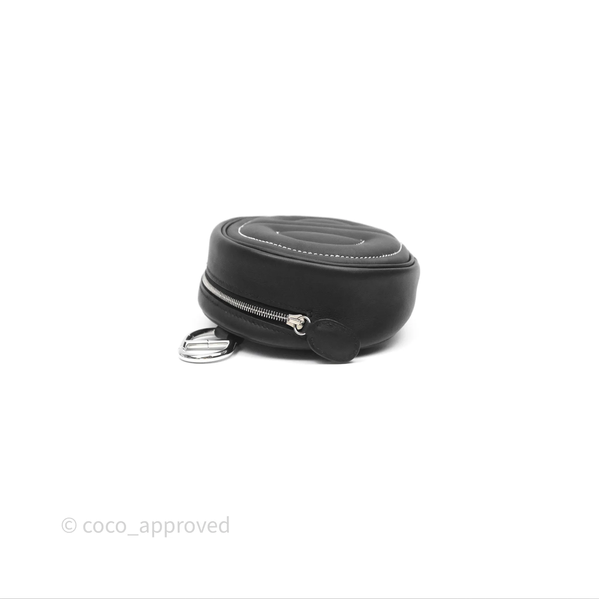 Hermes In-The-Loop Belt Bag Noir 89 Swift Palladium Hardware