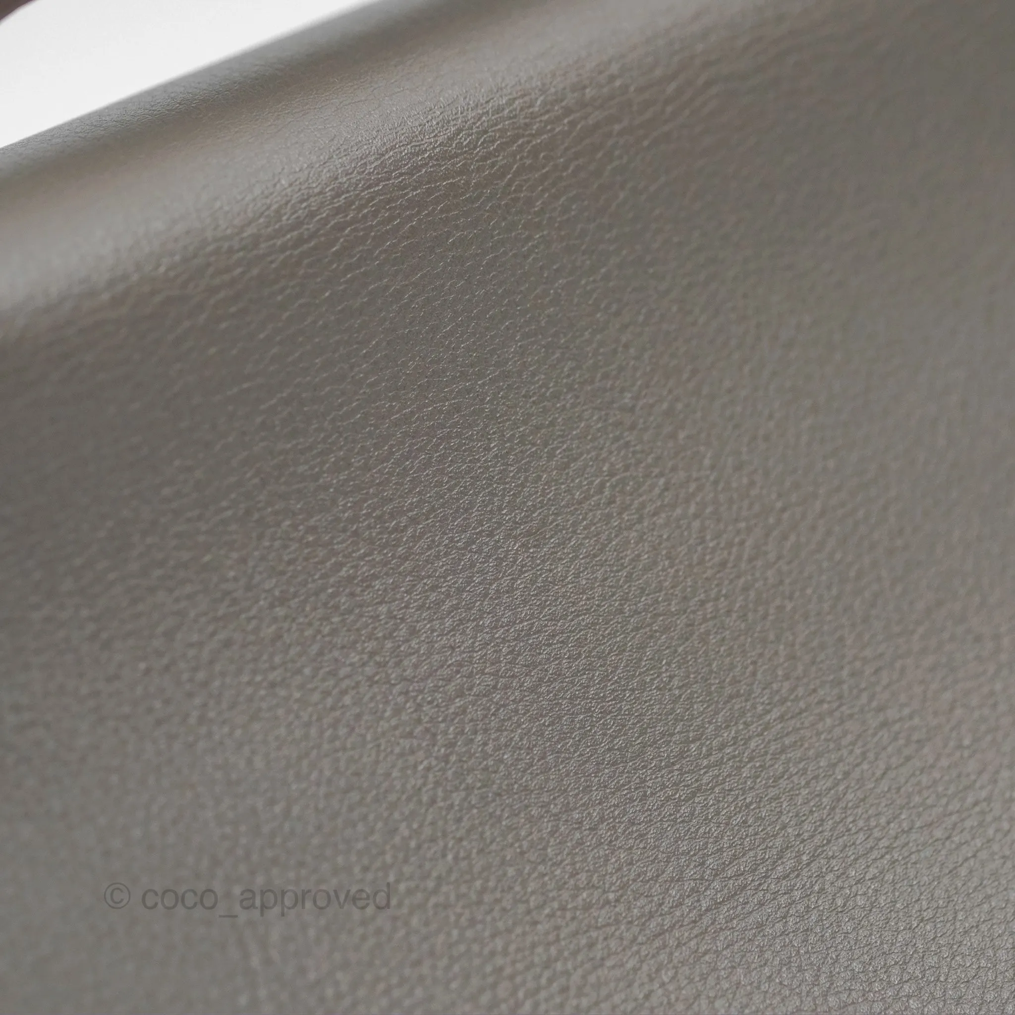 Hermes Kelly Cut Clutch Pochette Gris Asphalt M8 Swift Palladium Hardware