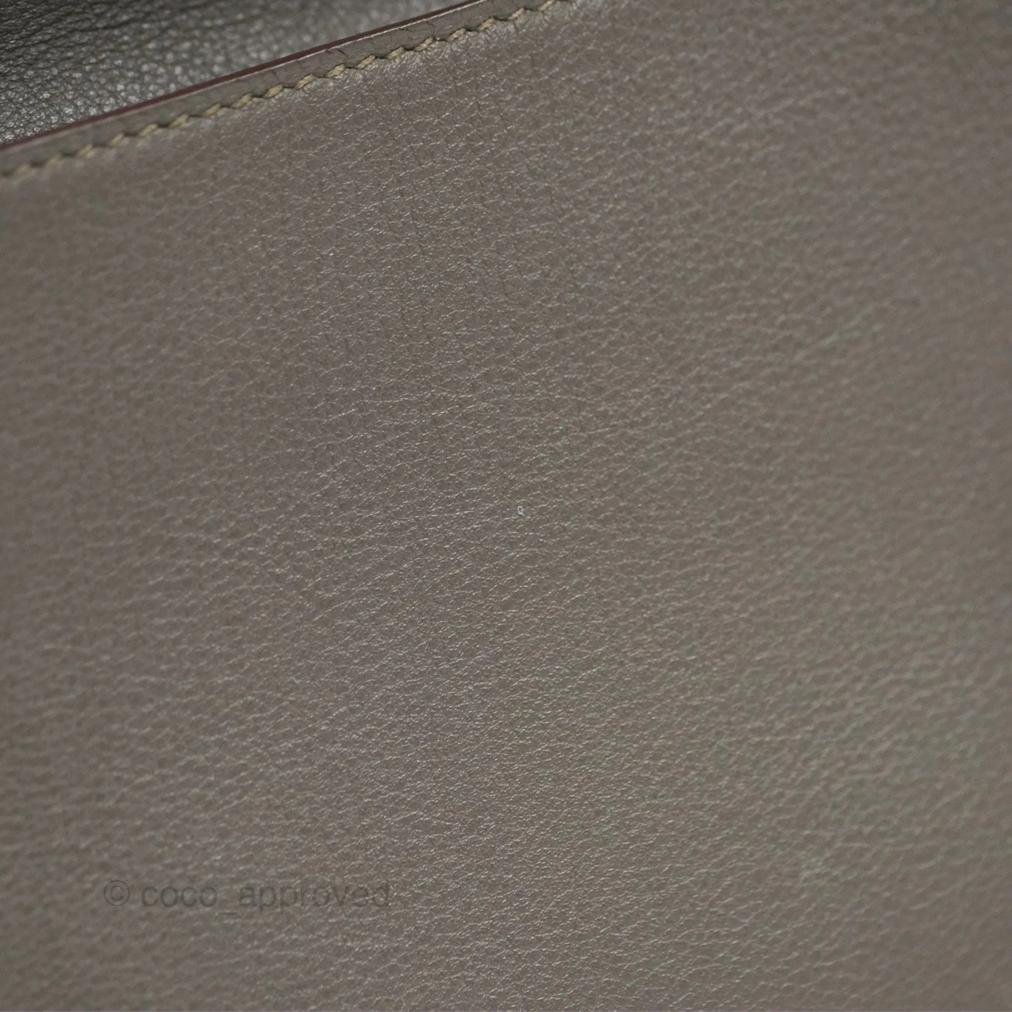 Hermes Kelly Cut Clutch Pochette Gris Asphalt M8 Swift Palladium Hardware