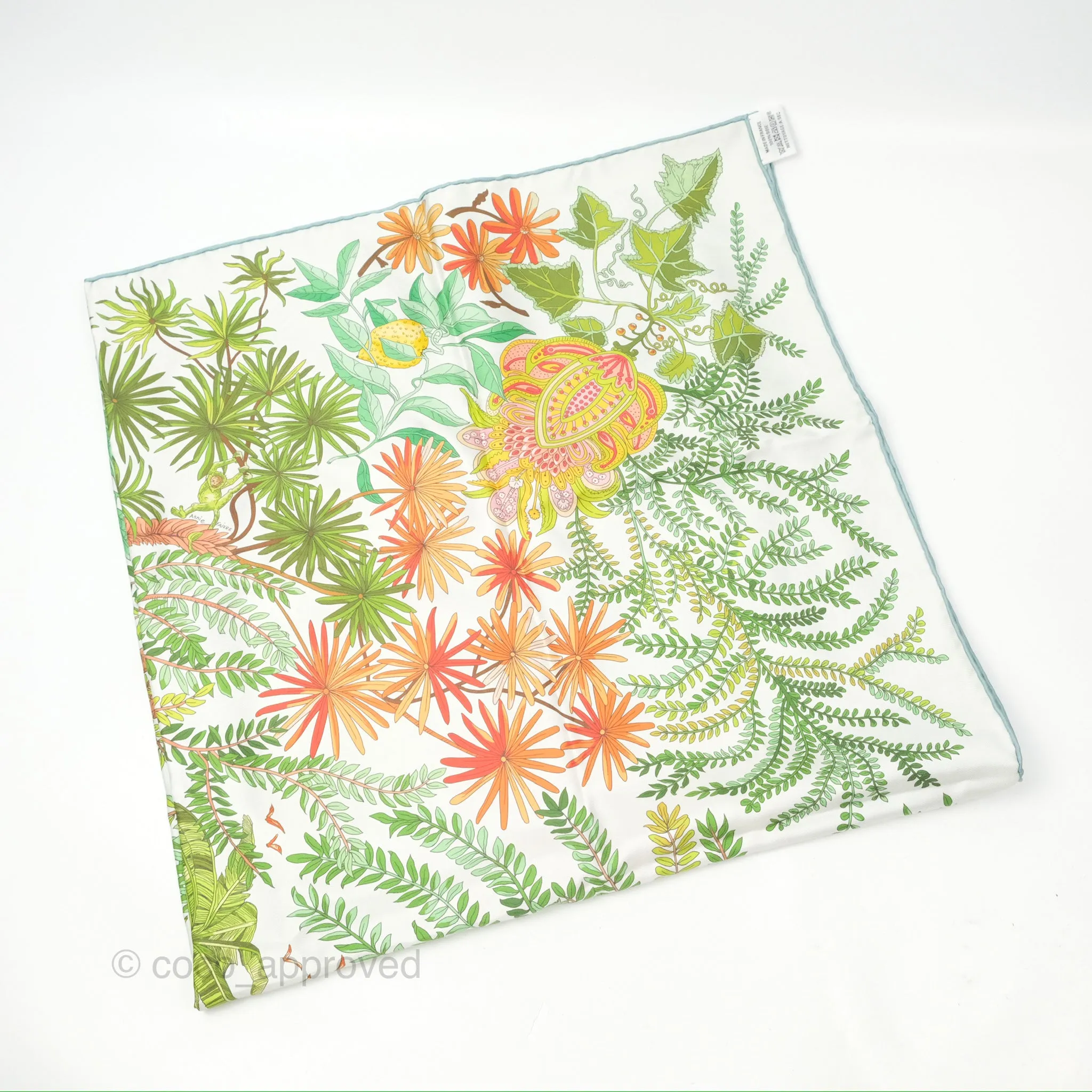 Hermes Le Jardin des Peintres Double Face Scarf 90