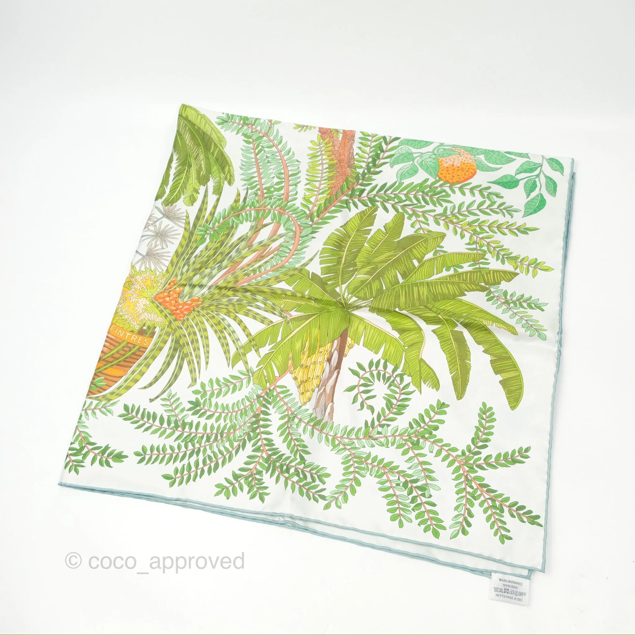 Hermes Le Jardin des Peintres Double Face Scarf 90