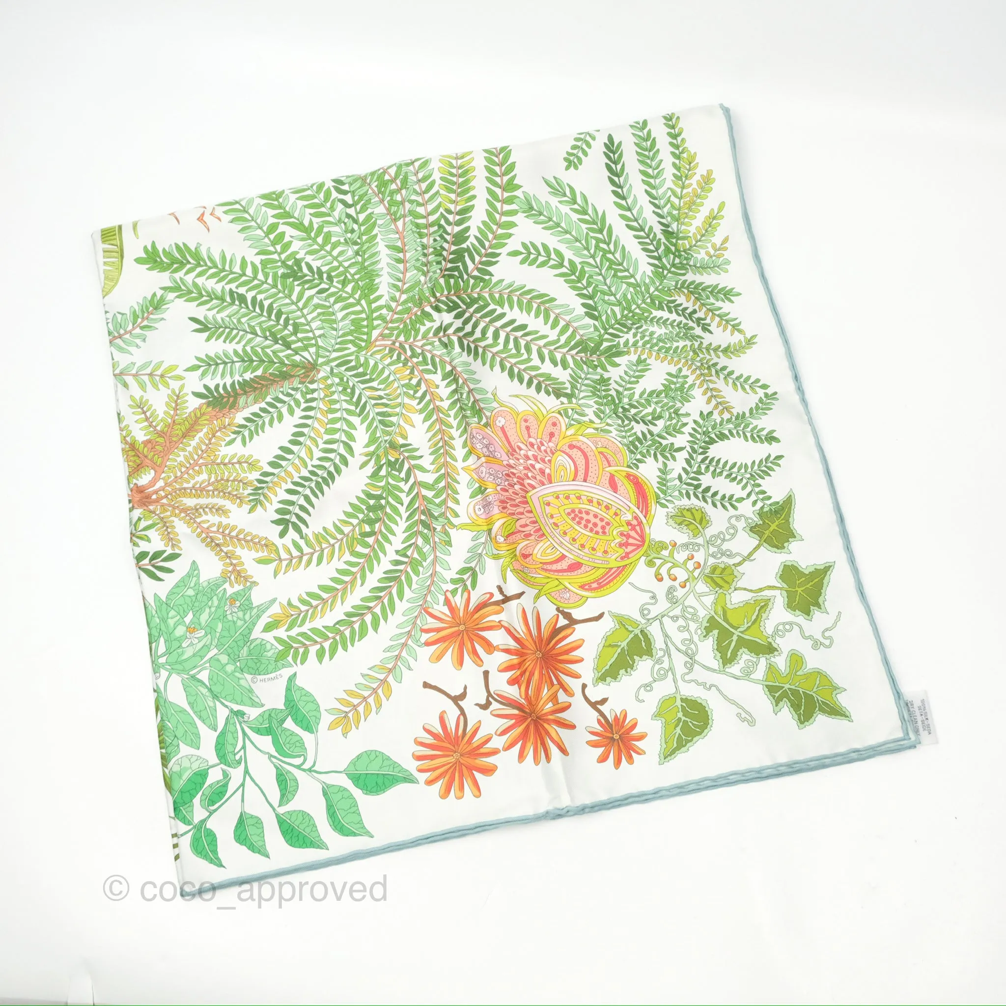 Hermes Le Jardin des Peintres Double Face Scarf 90