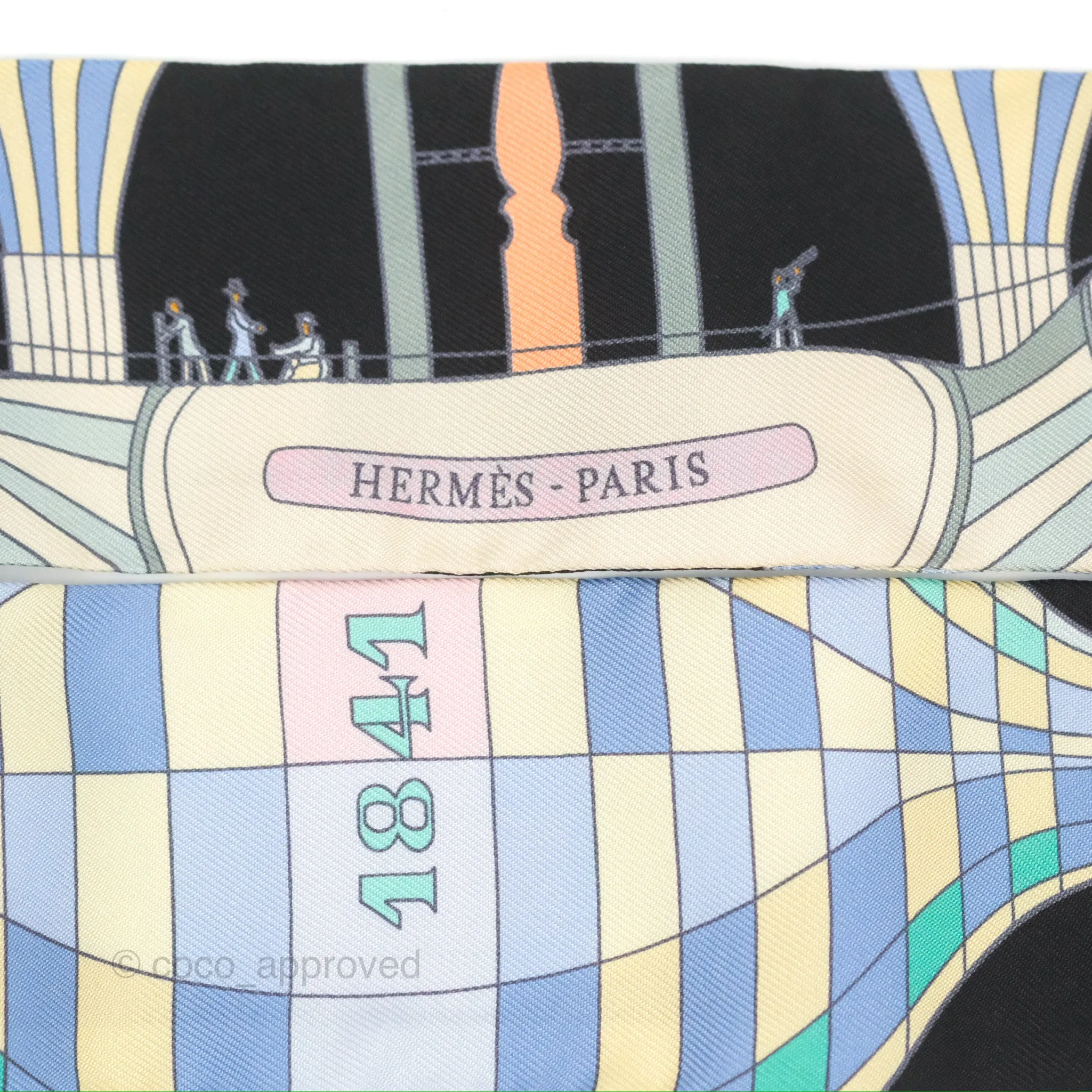 Hermes Les Folies du Ciel Silk Twilly