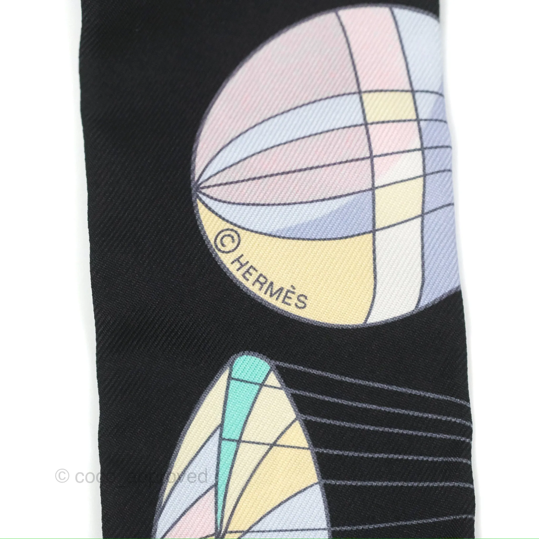Hermes Les Folies du Ciel Silk Twilly