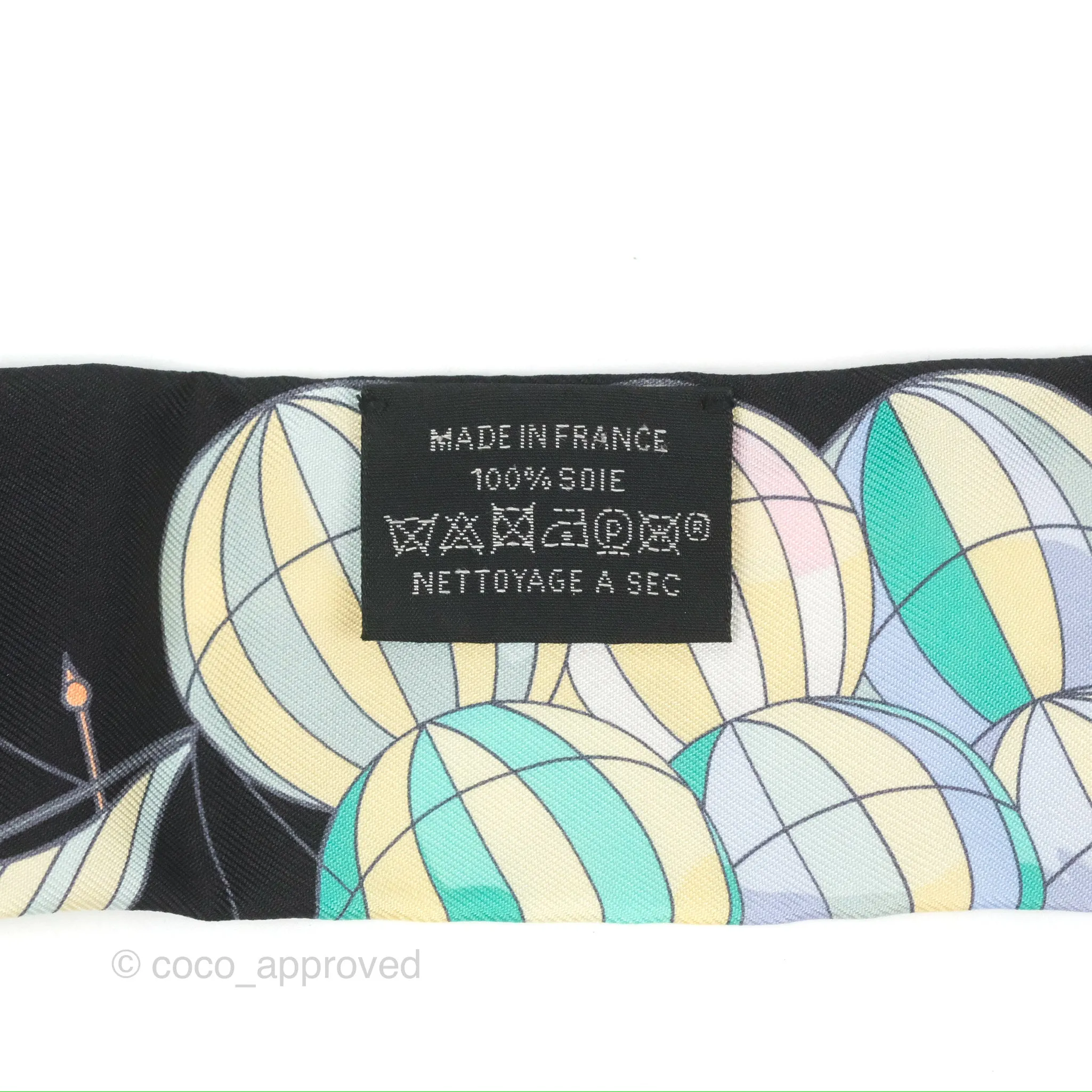 Hermes Les Folies du Ciel Silk Twilly