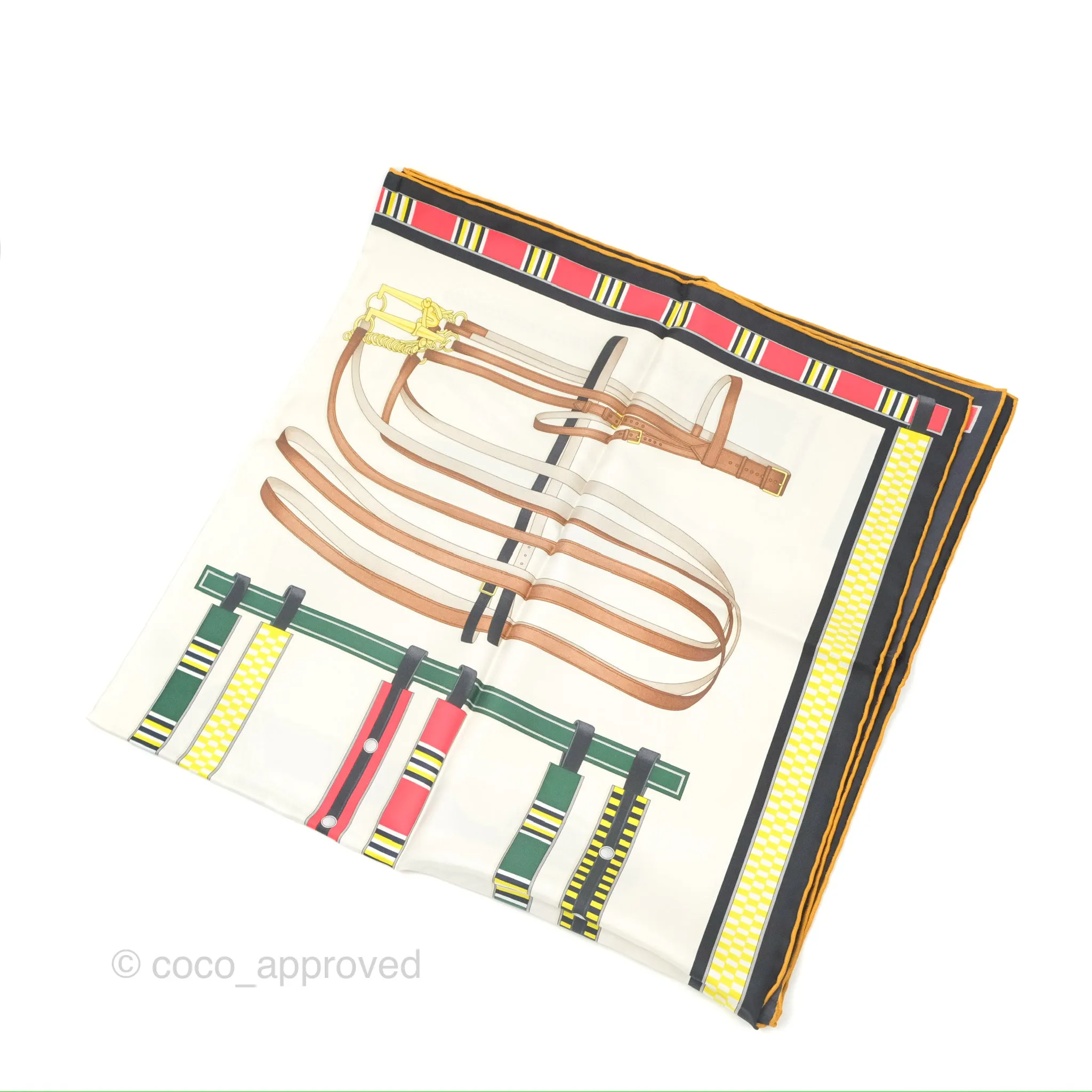 Hermes Lettres Equestre Scarf 90