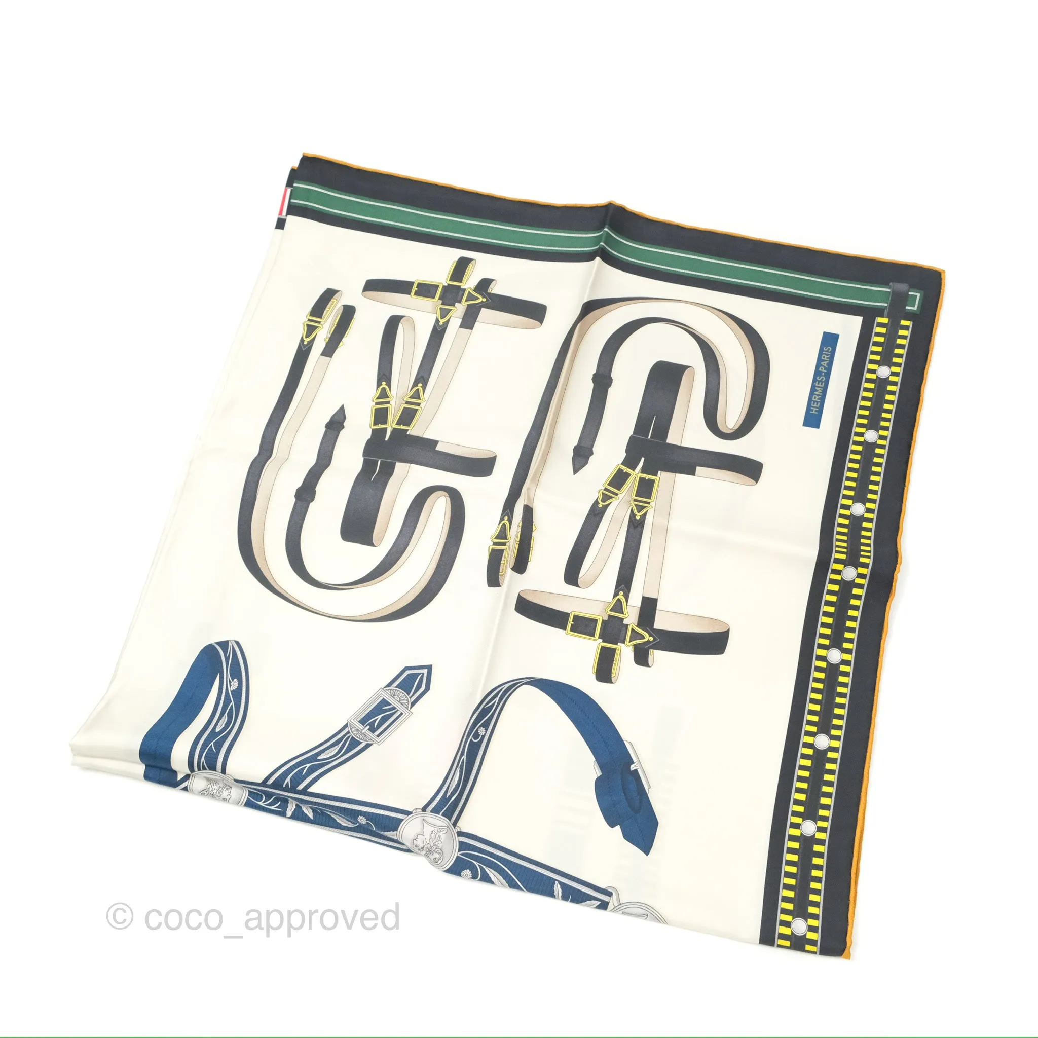 Hermes Lettres Equestre Scarf 90