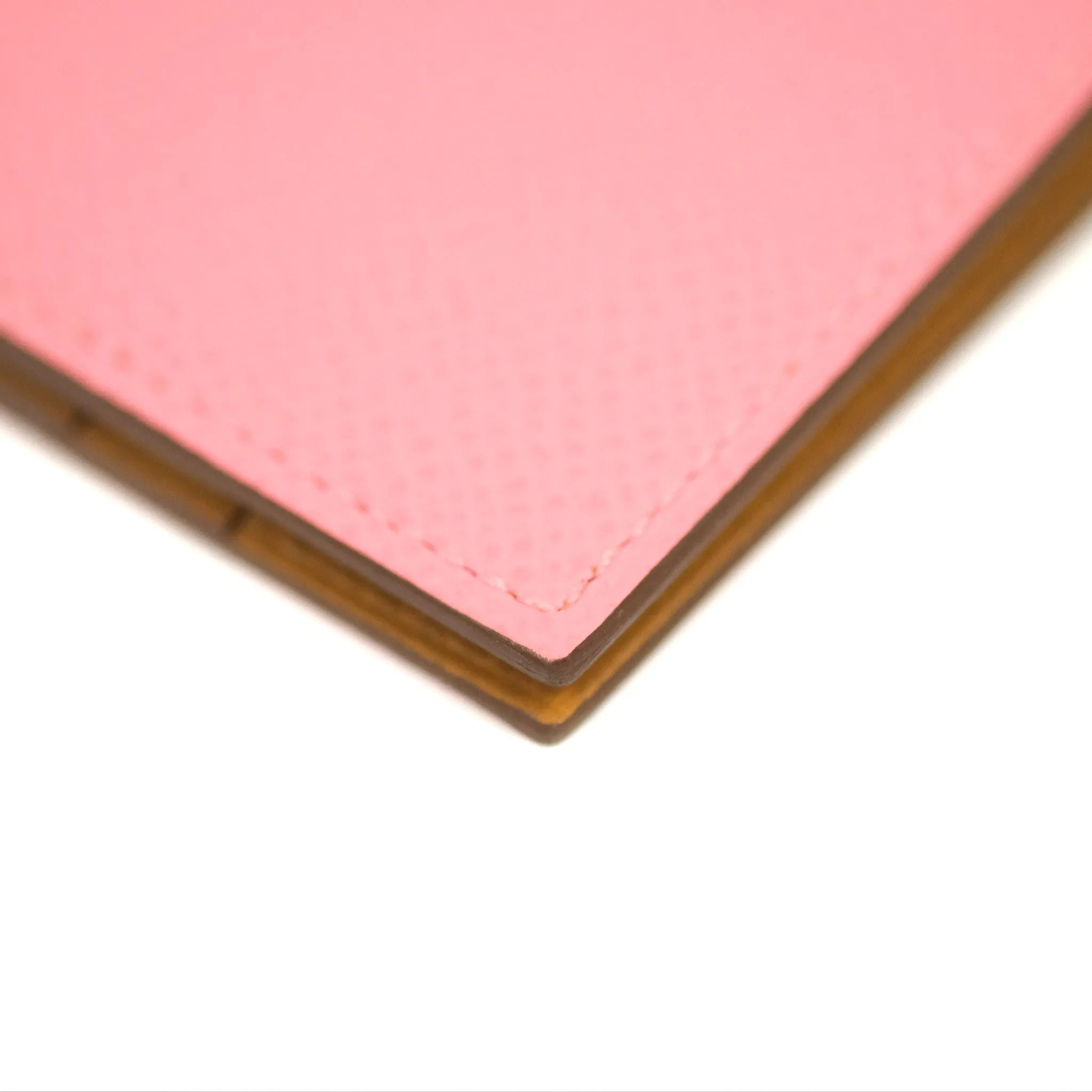 Hermes MC Euclide Jungle Bicolor Card Holder Rose Confetti/Sesame Epsom