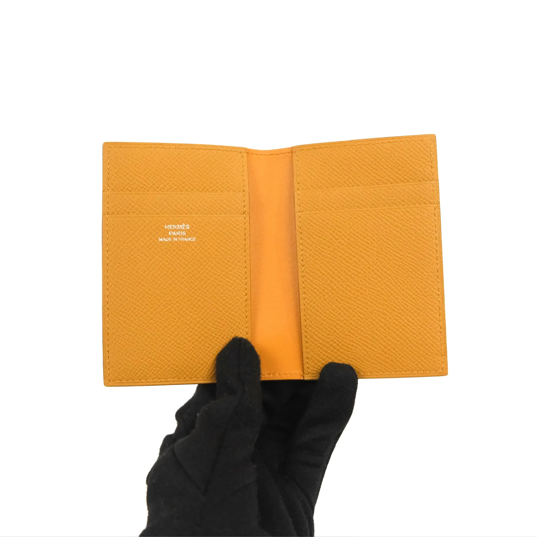 Hermes MC Euclide Jungle Bicolor Card Holder Rose Confetti/Sesame Epsom