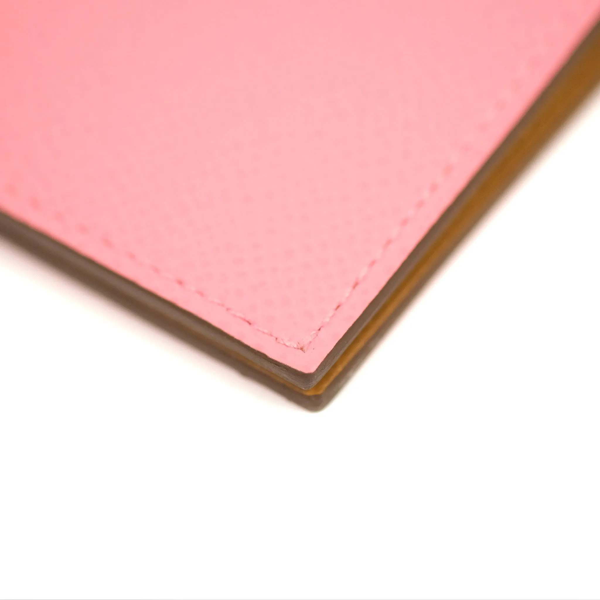 Hermes MC Euclide Jungle Bicolor Card Holder Rose Confetti/Sesame Epsom