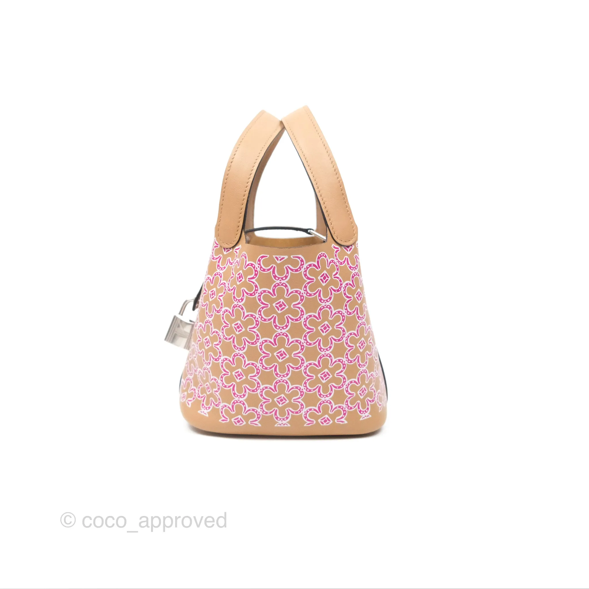 Hermes Micro Picotin 14 Lucky Daisy Chai 0M/Rose 5T Swift Palladium Hardware