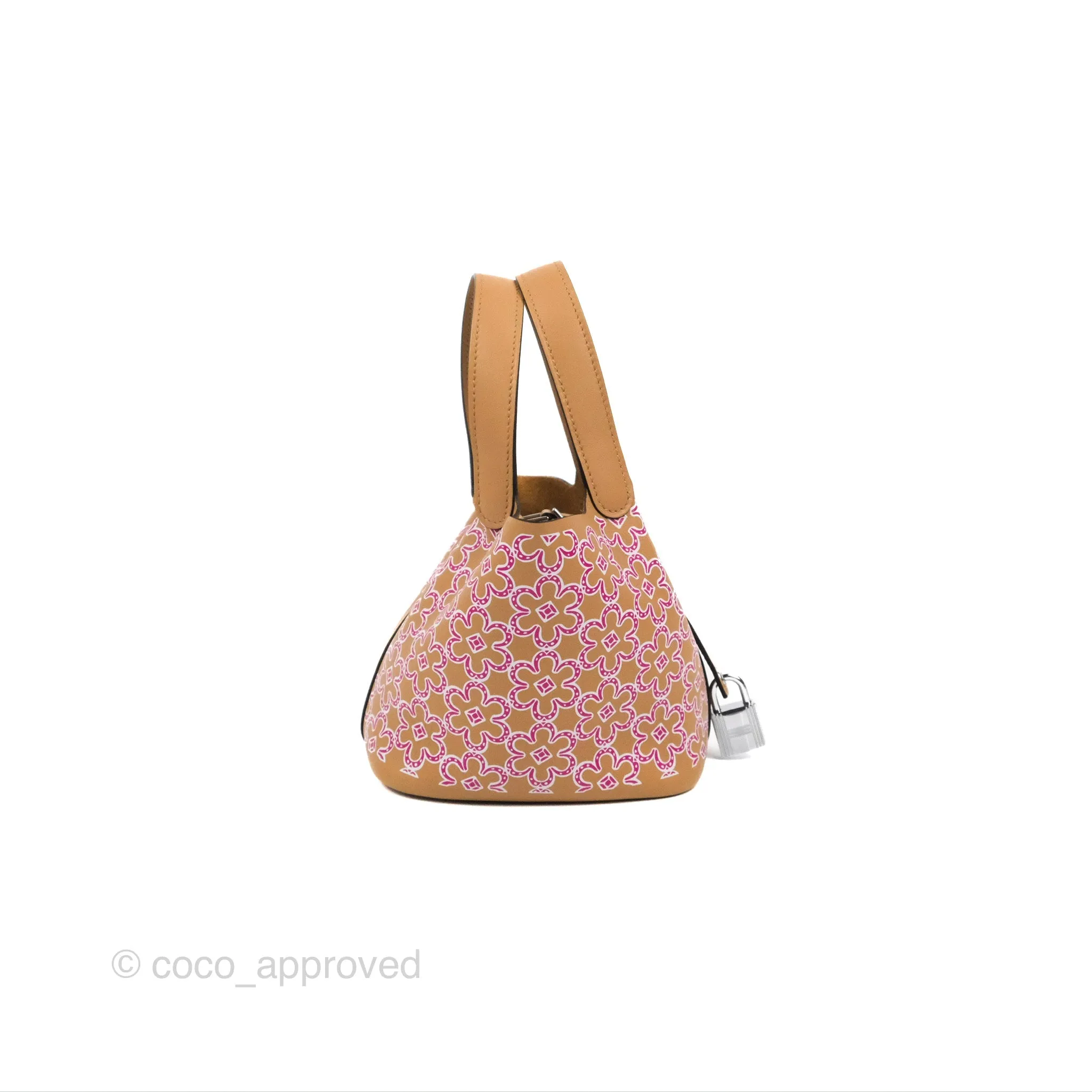 Hermes Micro Picotin 14 Lucky Daisy Chai 0M/Rose 5T Swift Palladium Hardware