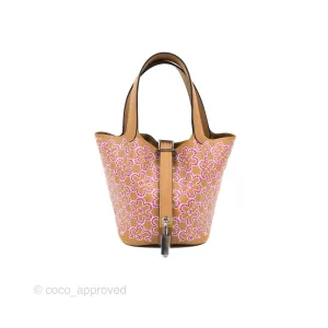 Hermes Micro Picotin 14 Lucky Daisy Chai 0M/Rose 5T Swift Palladium Hardware