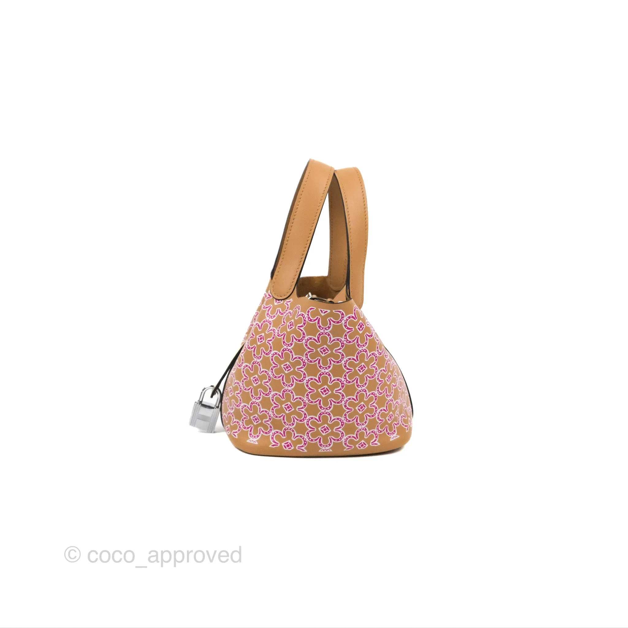 Hermes Micro Picotin 14 Lucky Daisy Chai 0M/Rose 5T Swift Palladium Hardware