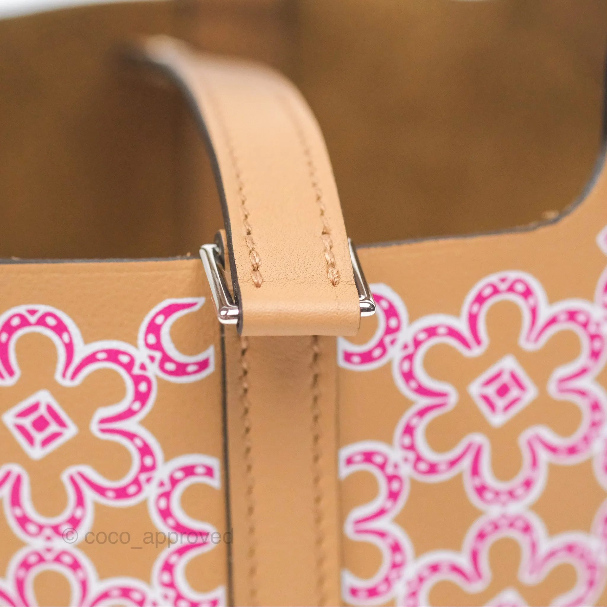 Hermes Micro Picotin 14 Lucky Daisy Chai 0M/Rose 5T Swift Palladium Hardware