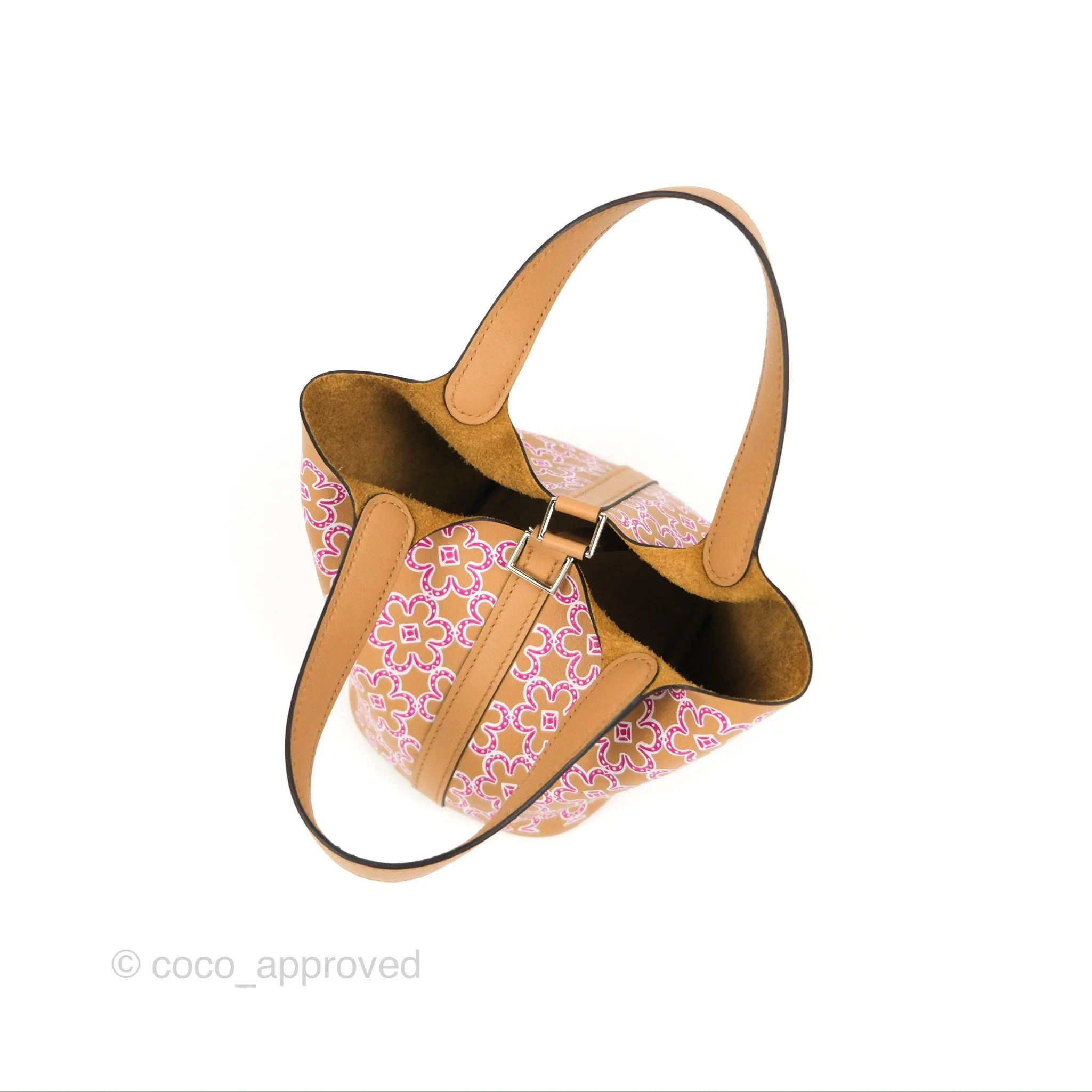 Hermes Micro Picotin 14 Lucky Daisy Chai 0M/Rose 5T Swift Palladium Hardware