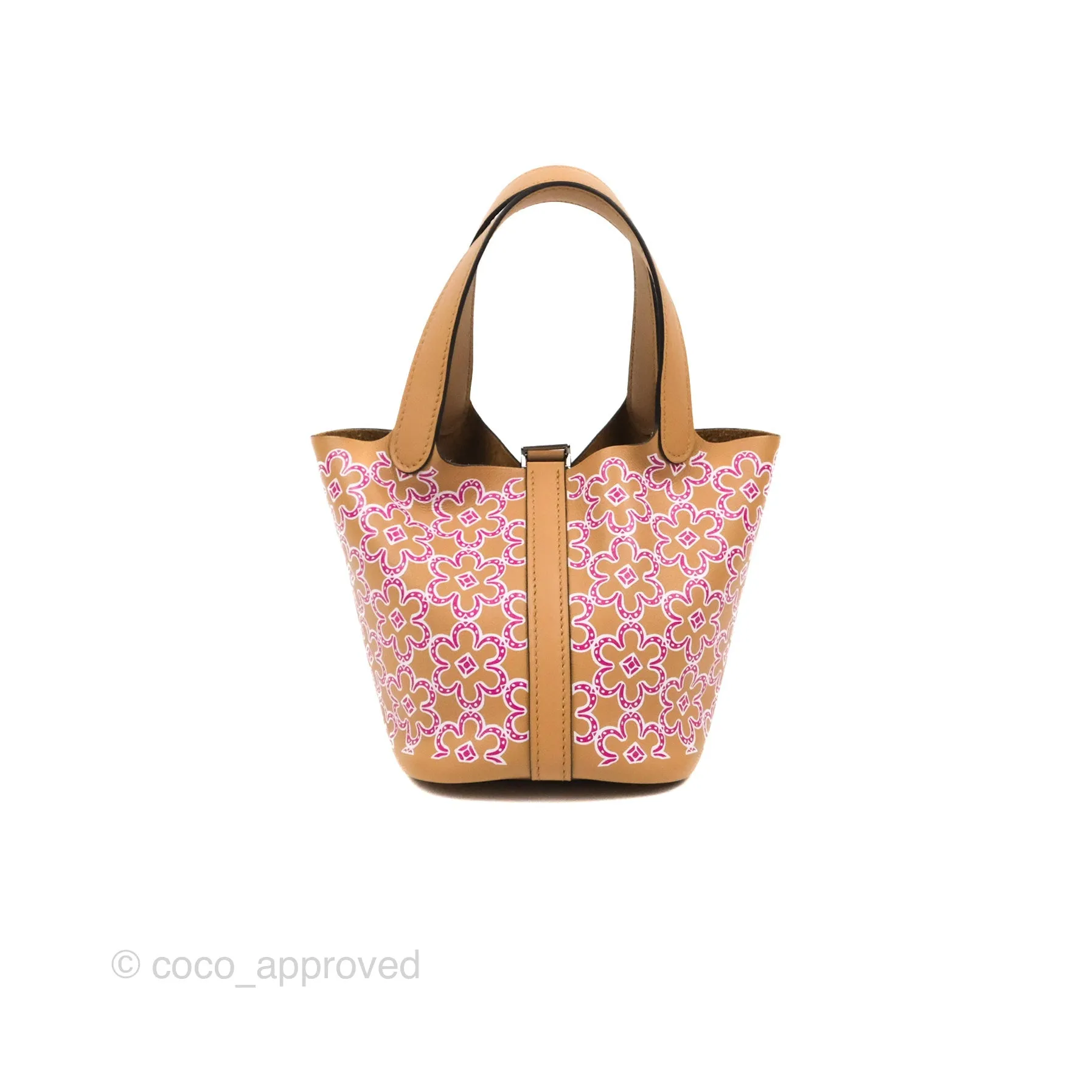 Hermes Micro Picotin 14 Lucky Daisy Chai 0M/Rose 5T Swift Palladium Hardware