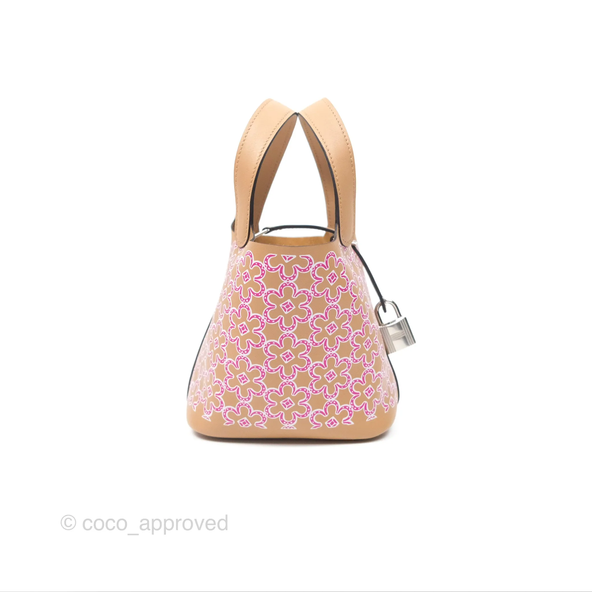 Hermes Micro Picotin 14 Lucky Daisy Chai 0M/Rose 5T Swift Palladium Hardware