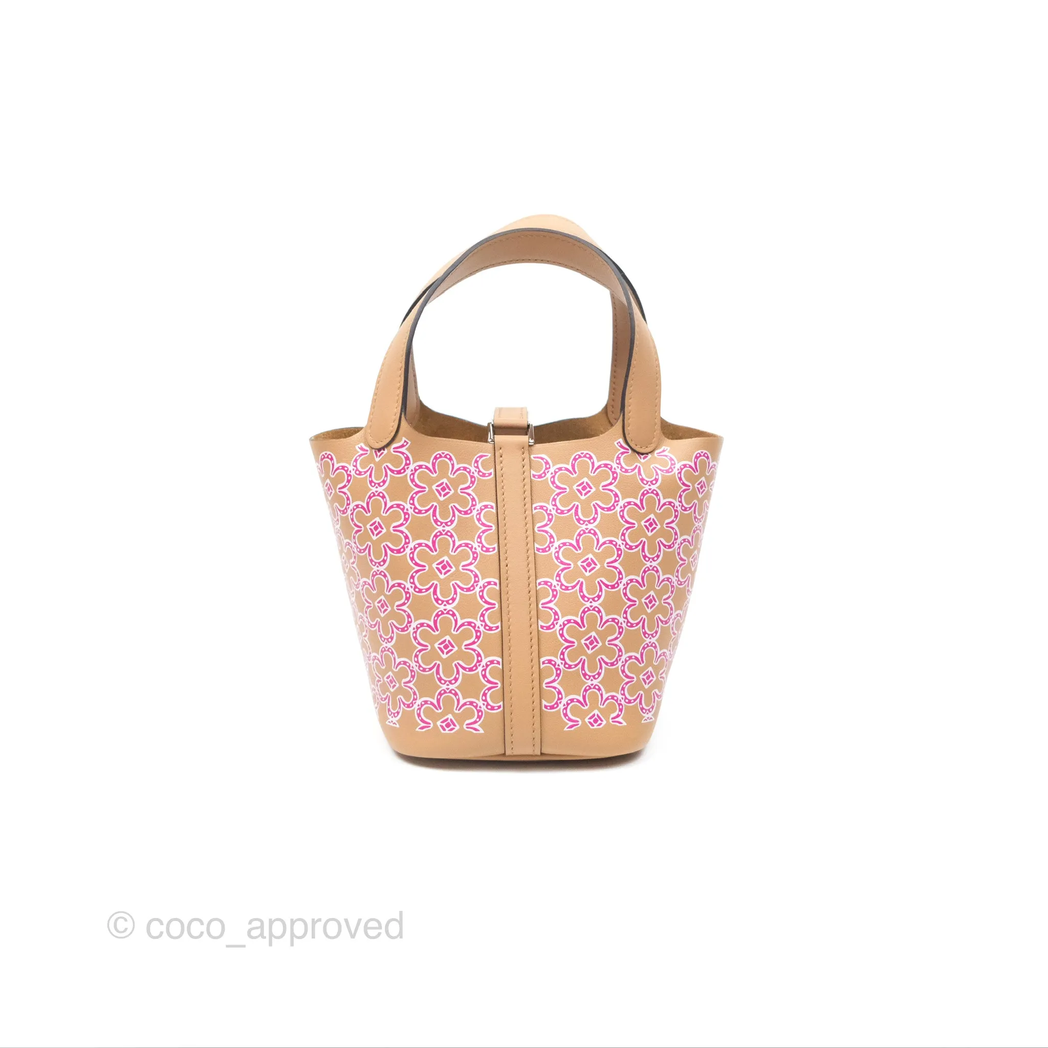 Hermes Micro Picotin 14 Lucky Daisy Chai 0M/Rose 5T Swift Palladium Hardware