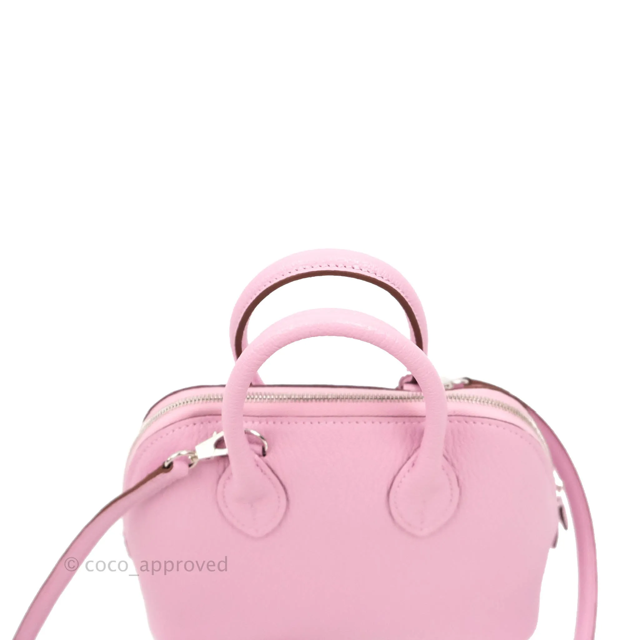 Hermes Mini Bolide 1923 Bag Mauve Sylvestre Chevre Mysore Palladium Hardware