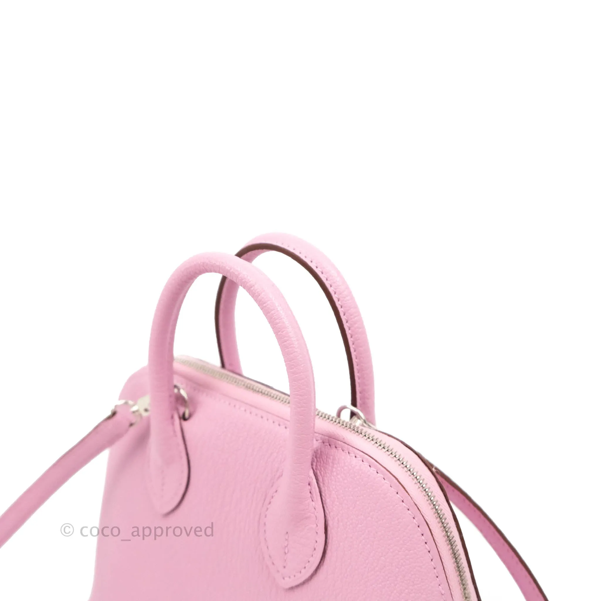 Hermes Mini Bolide 1923 Bag Mauve Sylvestre Chevre Mysore Palladium Hardware