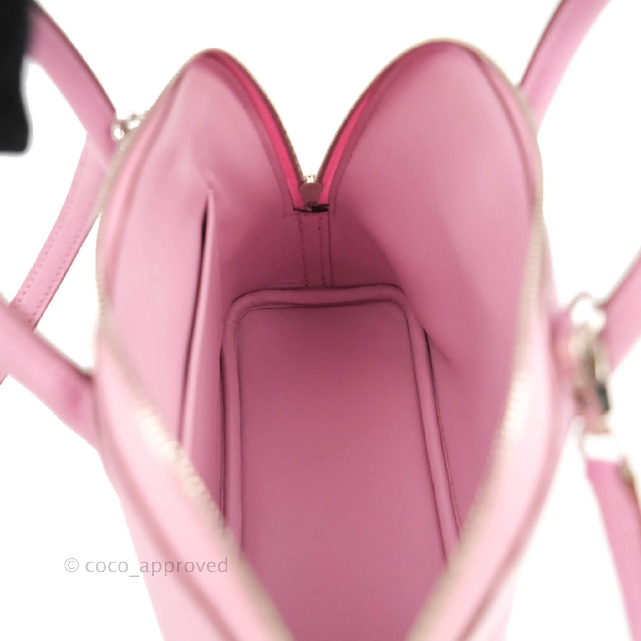 Hermes Mini Bolide 1923 Bag Mauve Sylvestre Chevre Mysore Palladium Hardware