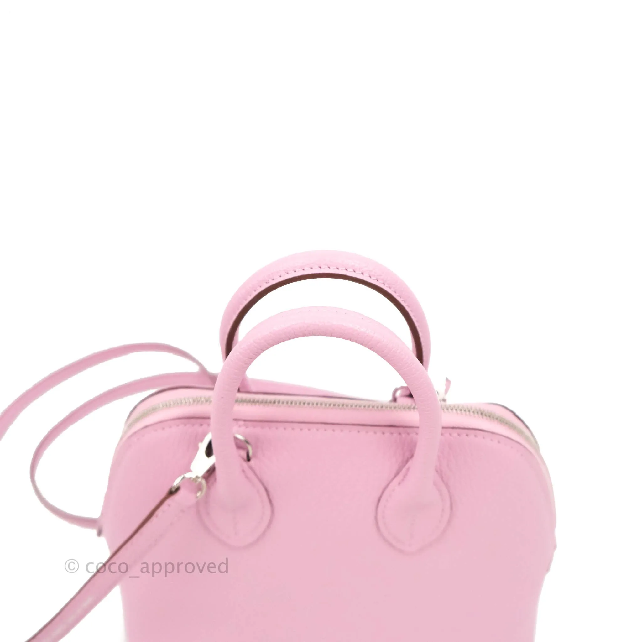 Hermes Mini Bolide 1923 Bag Mauve Sylvestre Chevre Mysore Palladium Hardware