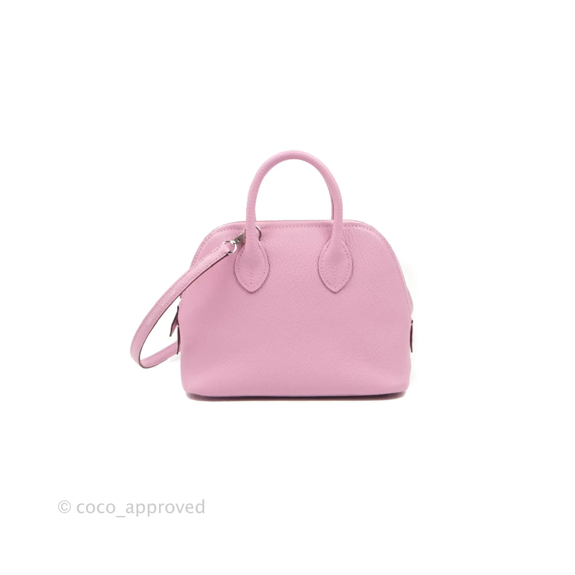 Hermes Mini Bolide 1923 Bag Mauve Sylvestre Chevre Mysore Palladium Hardware