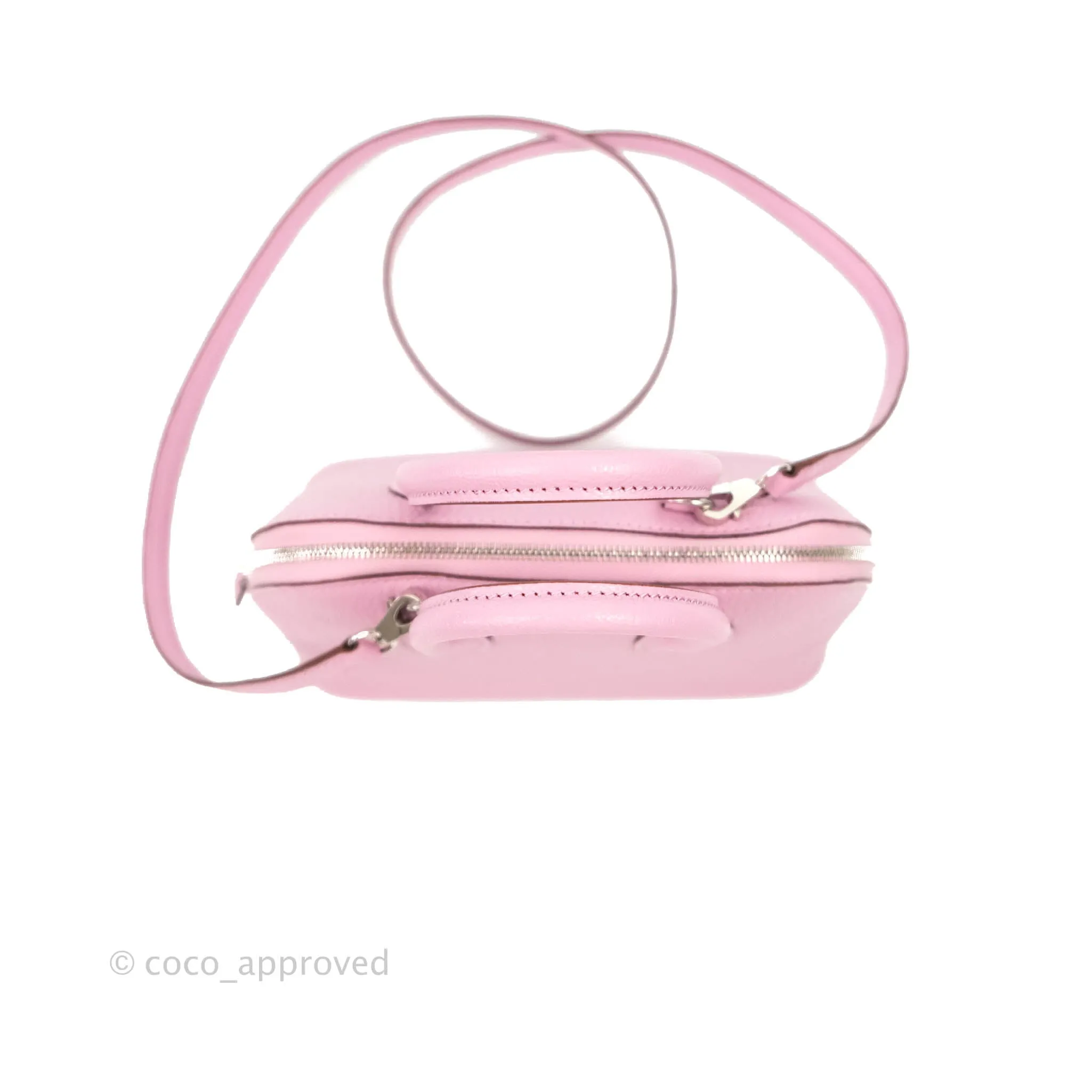 Hermes Mini Bolide 1923 Bag Mauve Sylvestre Chevre Mysore Palladium Hardware