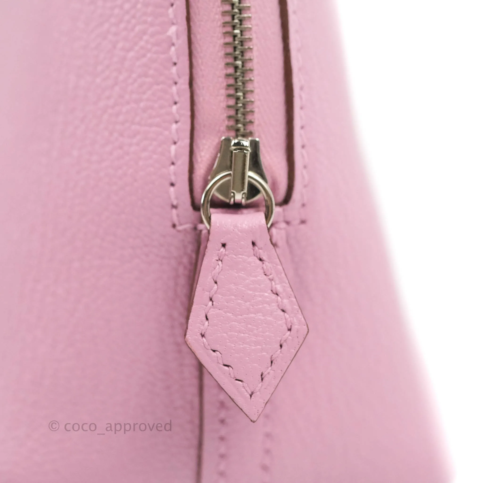 Hermes Mini Bolide 1923 Bag Mauve Sylvestre Chevre Mysore Palladium Hardware